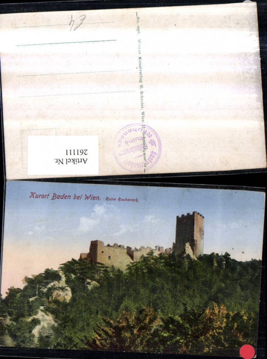 261111,Baden b. Wien Ruine Rauheneck