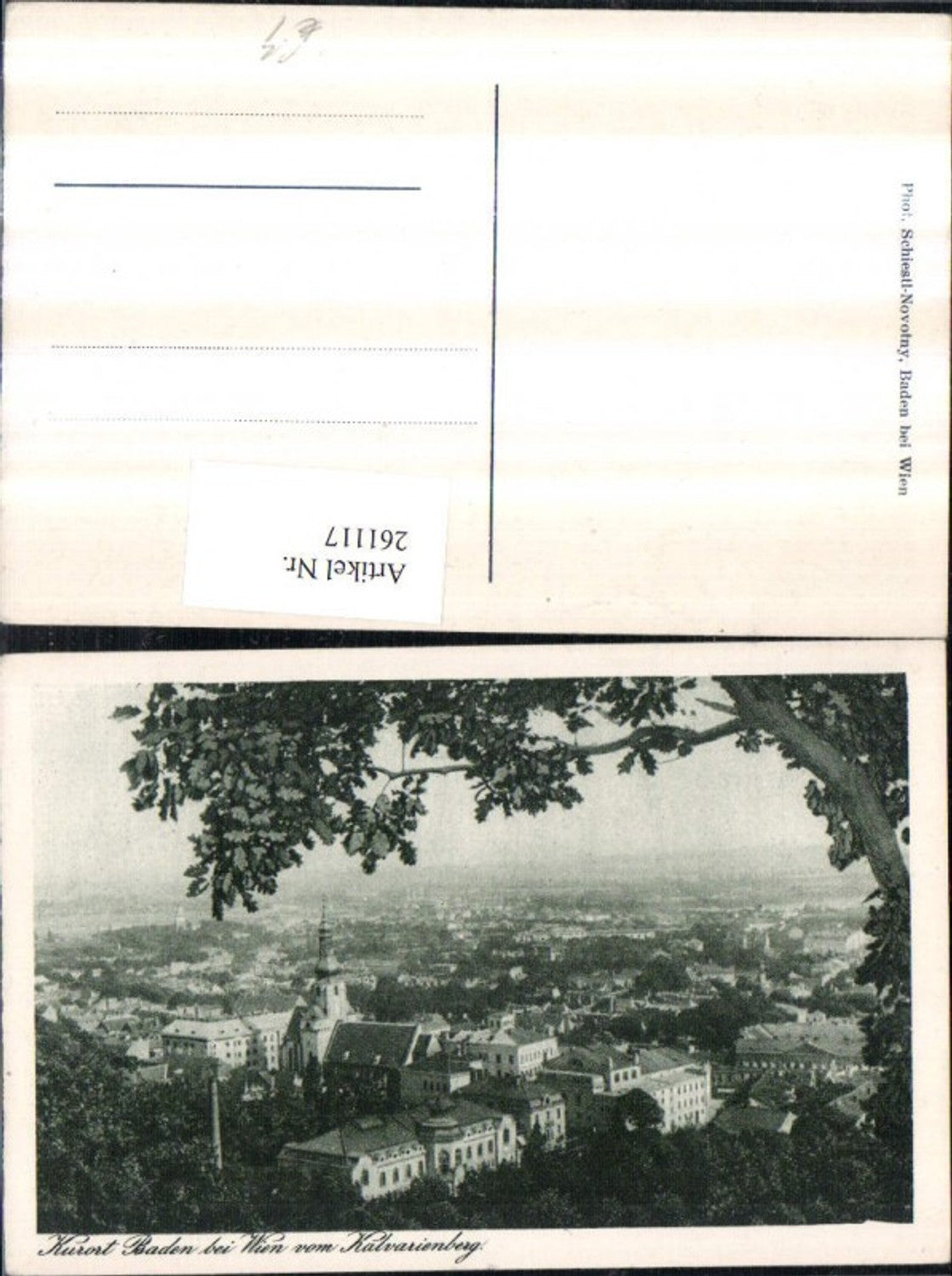 261117,Baden b. Wien Totale v. Kalvarienberg