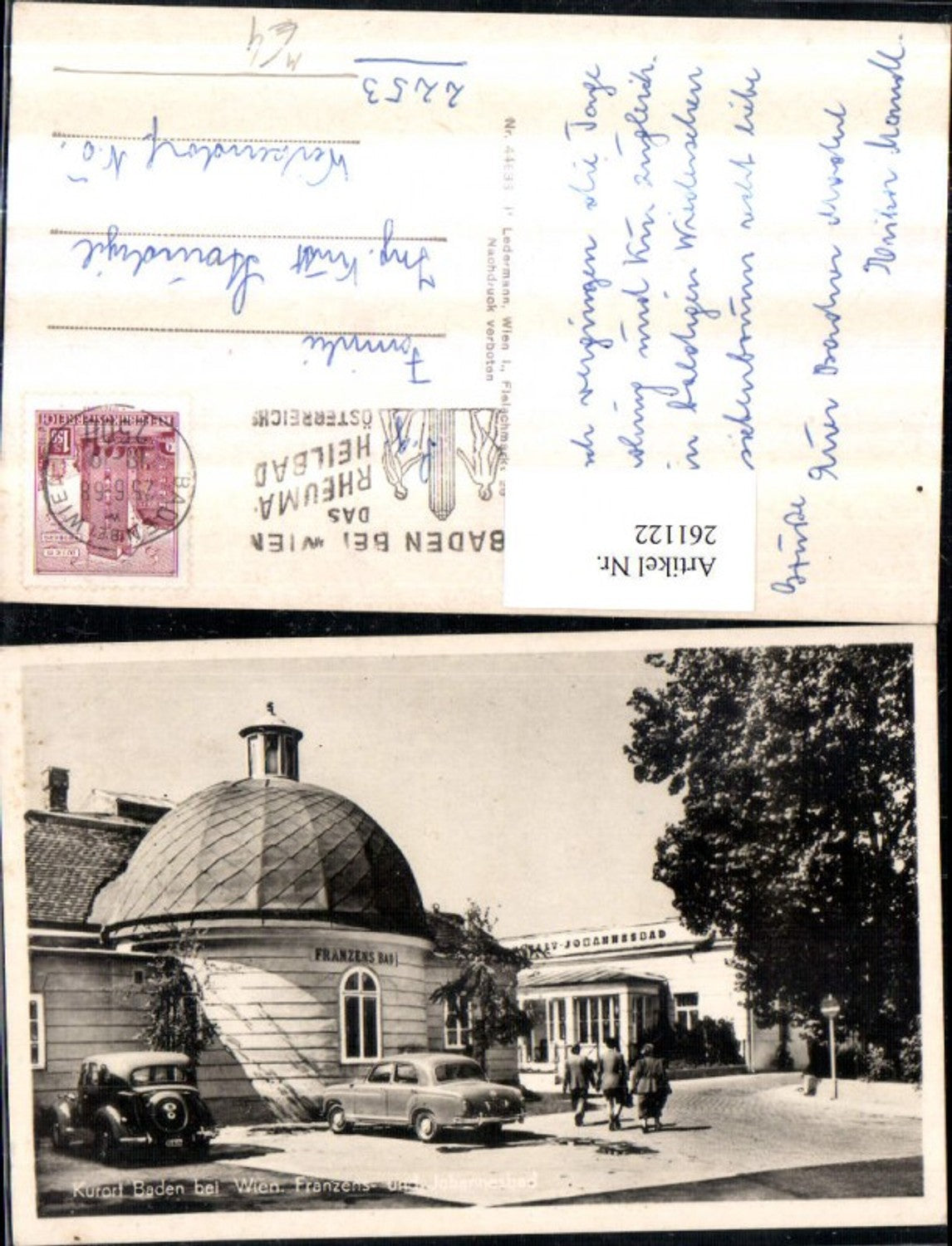 261122,Baden b. Wien Franzens- u. Johannesbad Oldtimer
