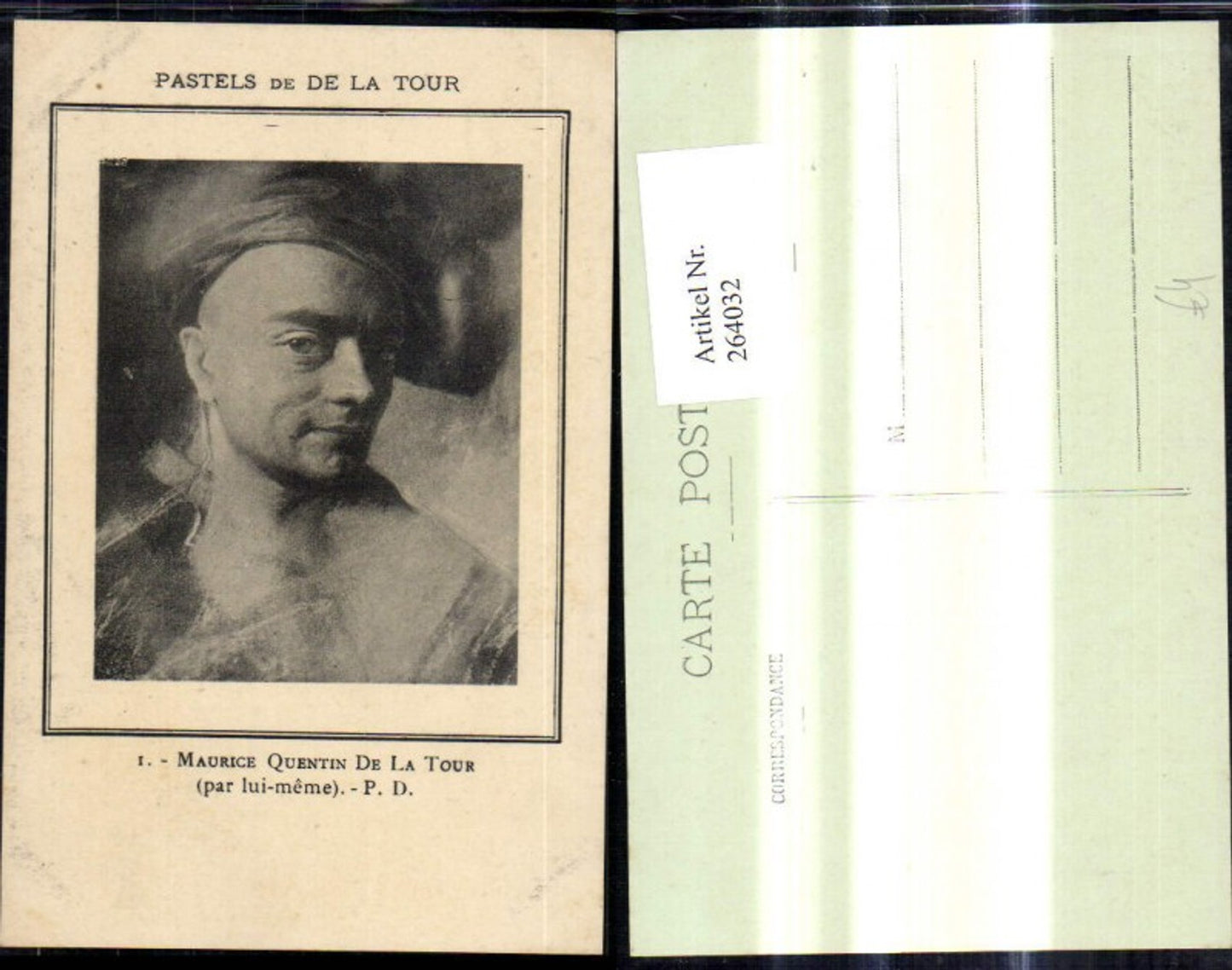 264032,Künstler Ak Maurice Quentin de la Tour Mann Portrait Passepartout Kunst Wissenschaft