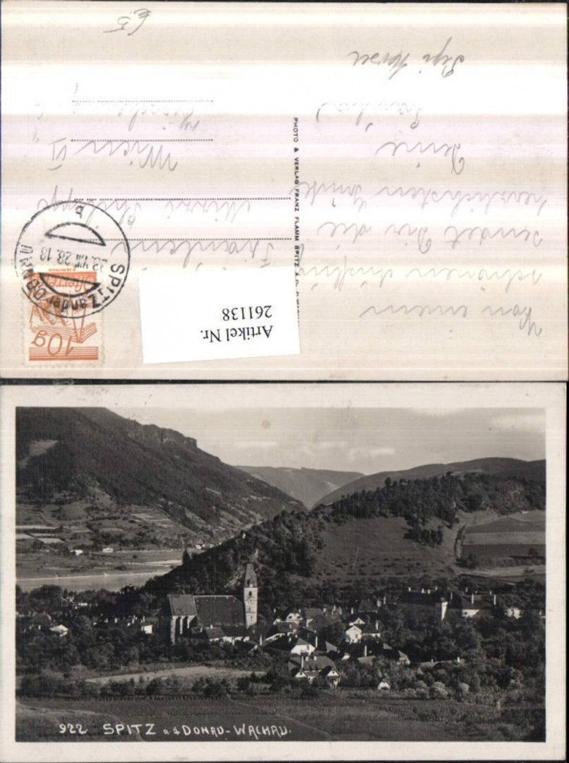 261138,Spitz an d. Donau in d. Wachau Teilansicht Kirche