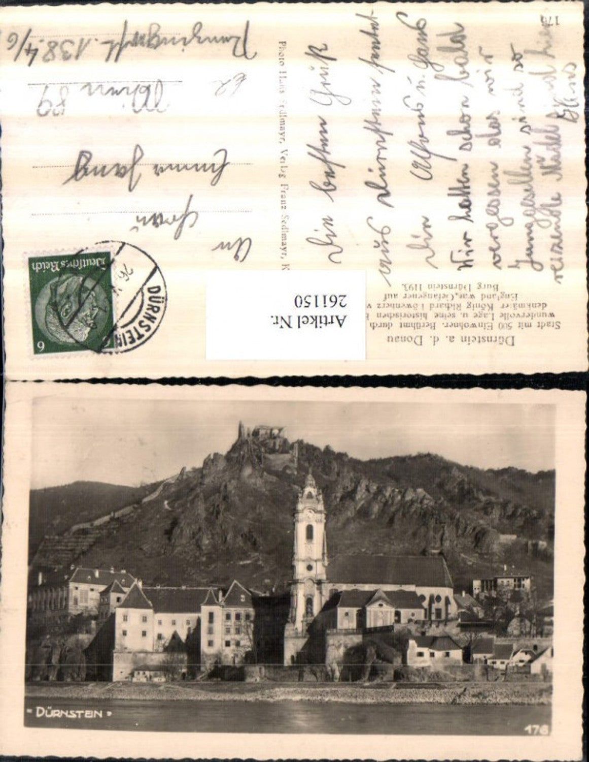 261150,Dürnstein an d. Donau Teilansicht Kirche m. Ruine