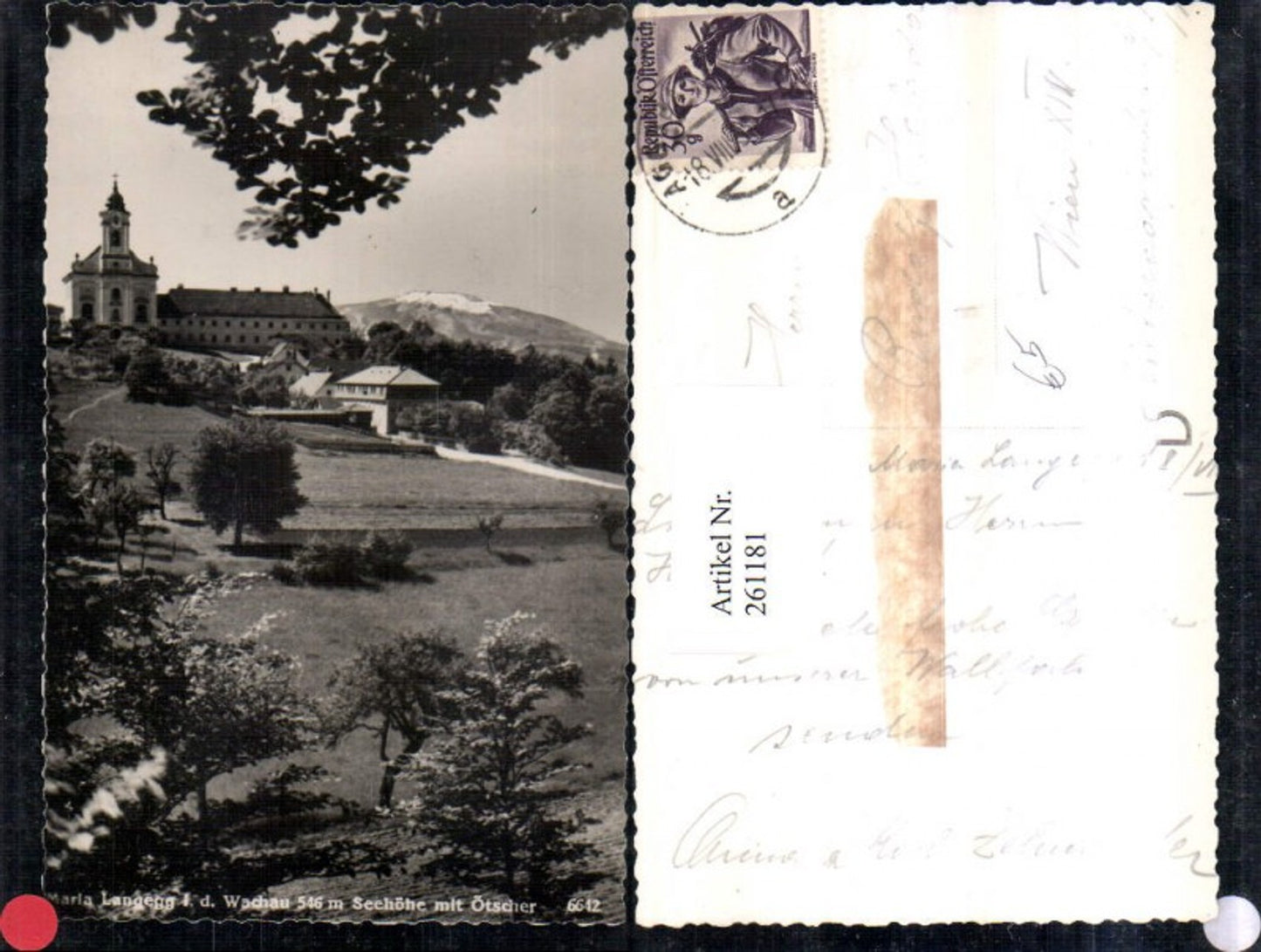 261181,Maria Langegg in d. Wachau Kirche m. Ötscher