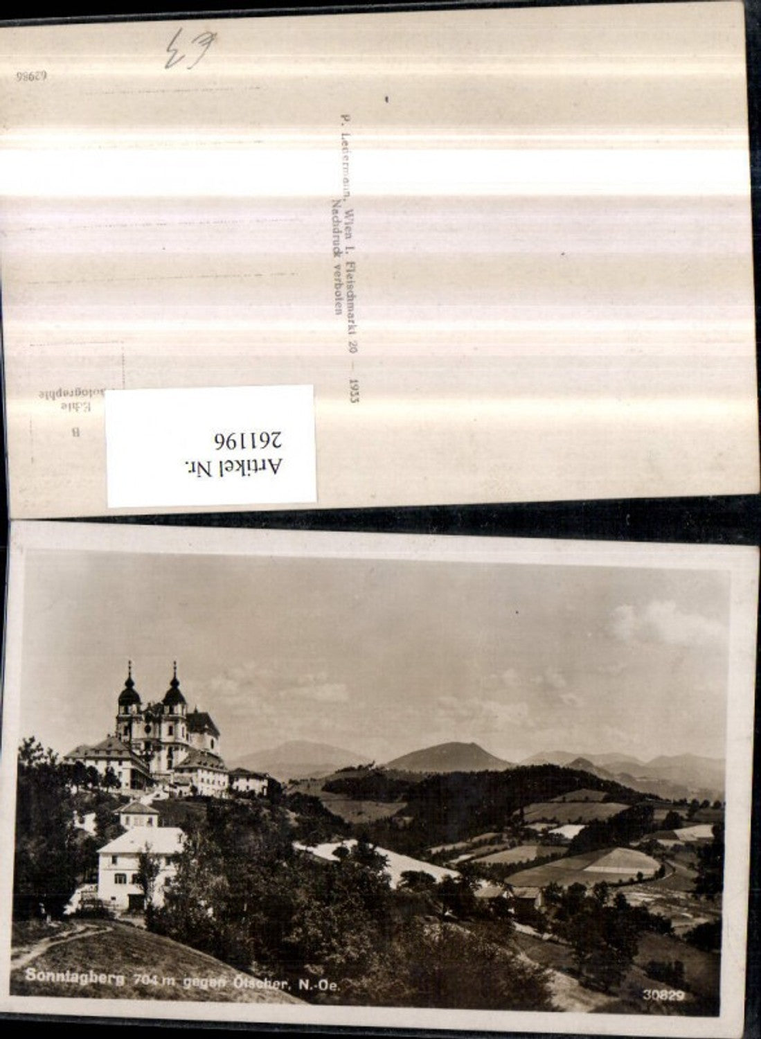 261196,Sonntagberg Totale Kirche geg. Ötscher