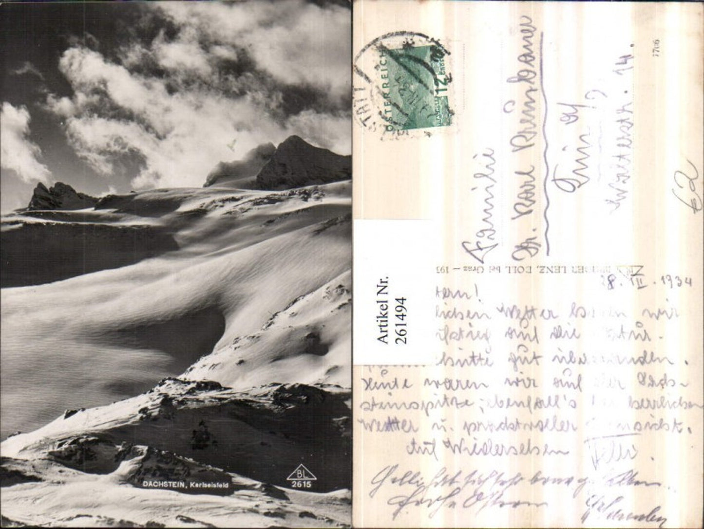 261494,Dachstein Karlseisfeld b. Hallstatt Bergkulisse