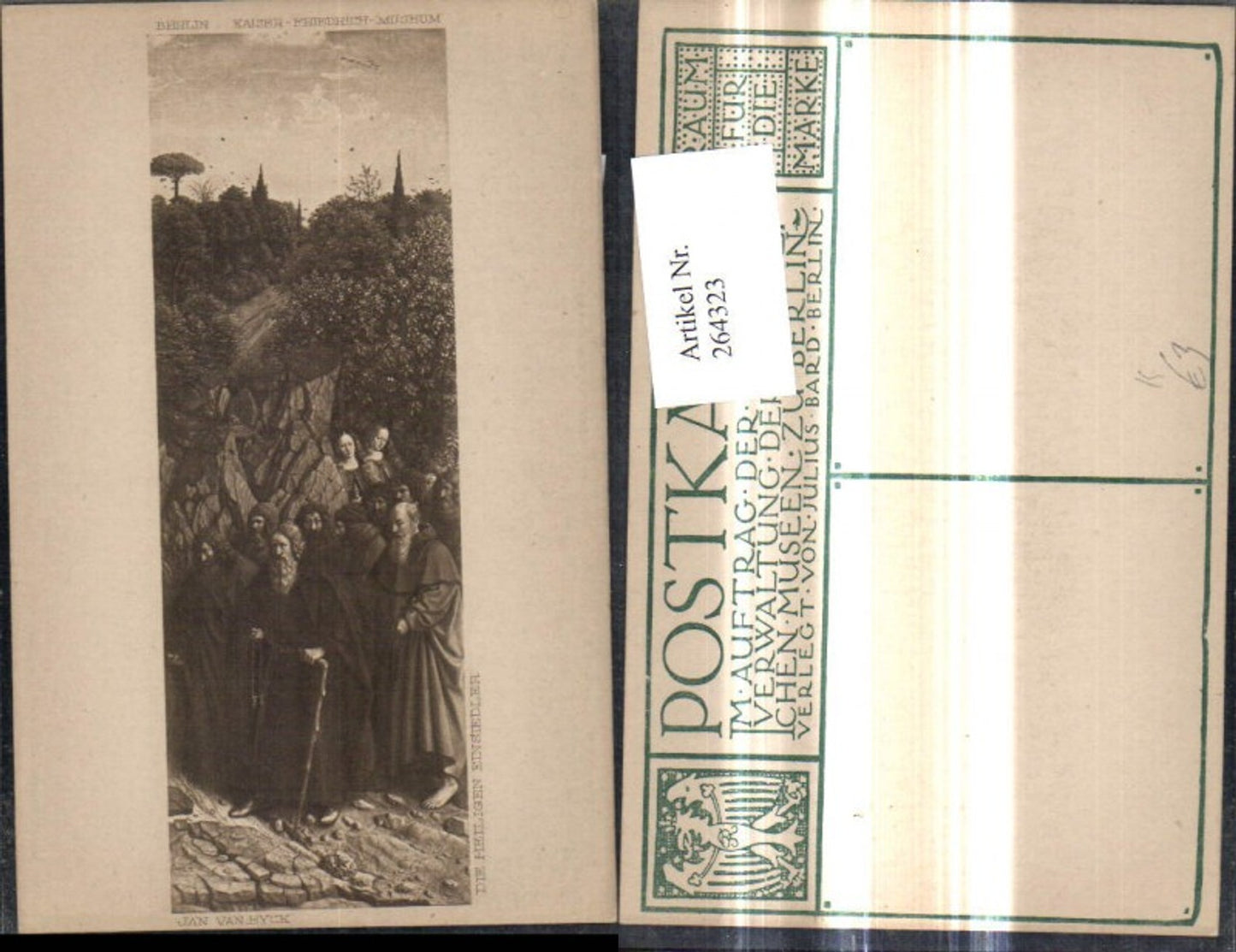 264323,Künstler Ak Jan van Eyck Die Heiligen Einsiedler Passepartout