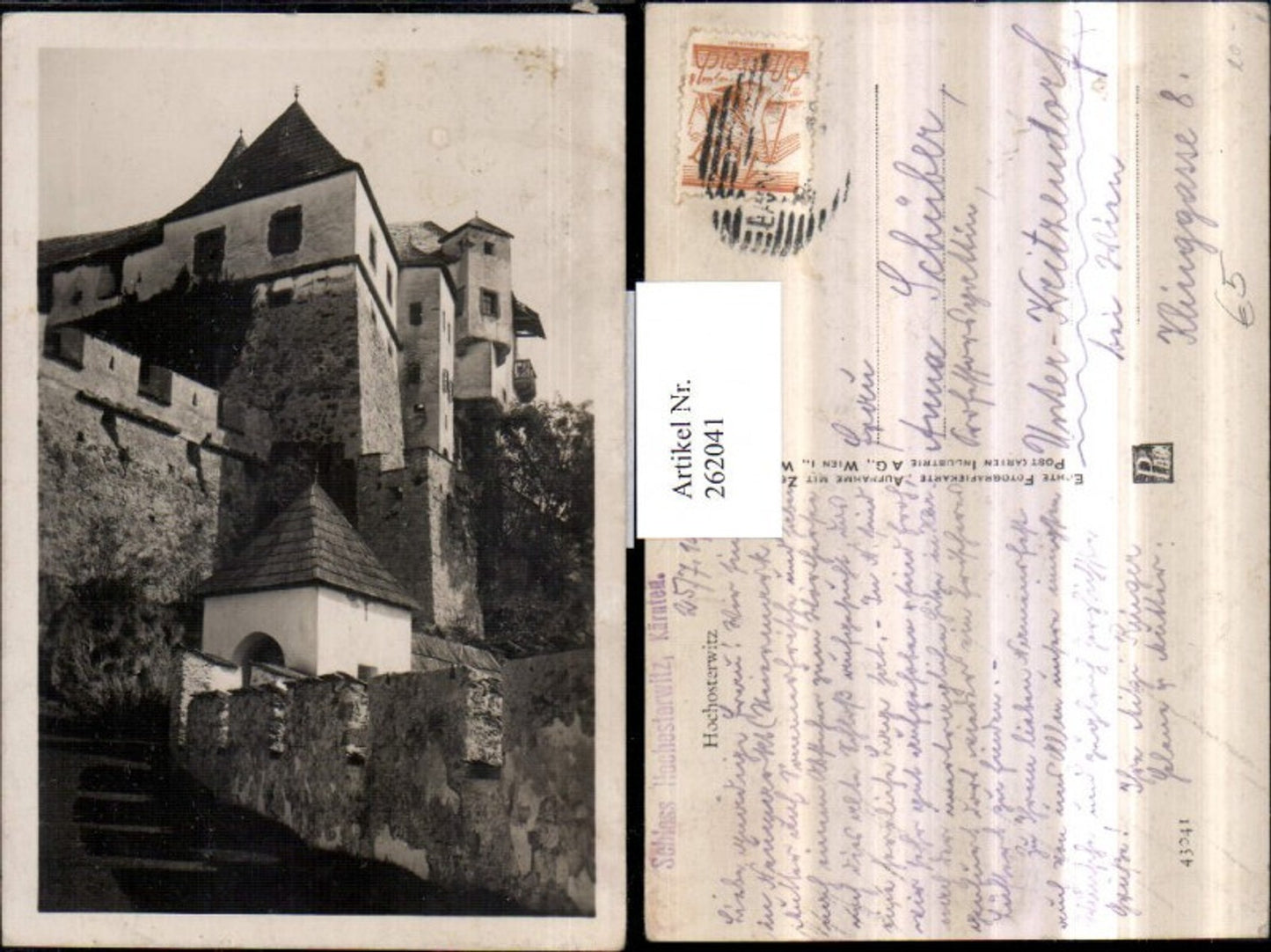 262041,Schloss Burg Hochosterwitz b. St. Veit an d. Glan