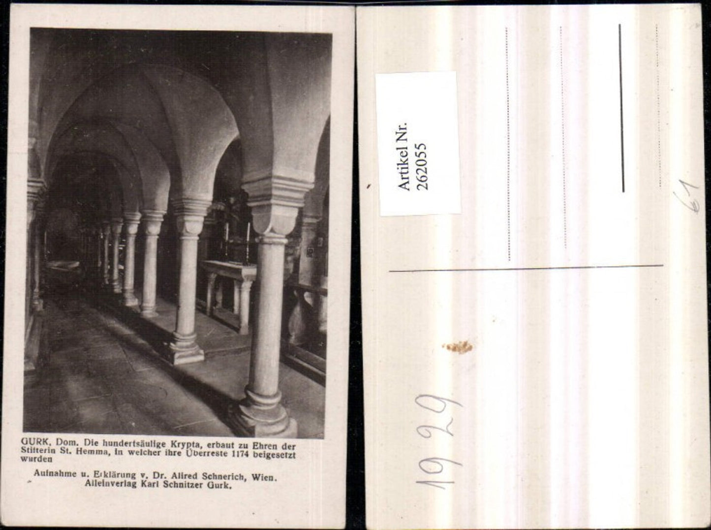 262055,Gurk Dom Kirche Krypta Arkaden