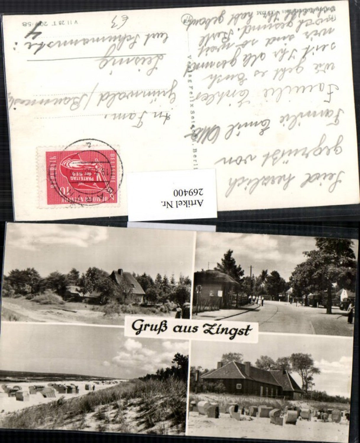 269400,Zingst Mehrbildkarte Straßenansicht Strand