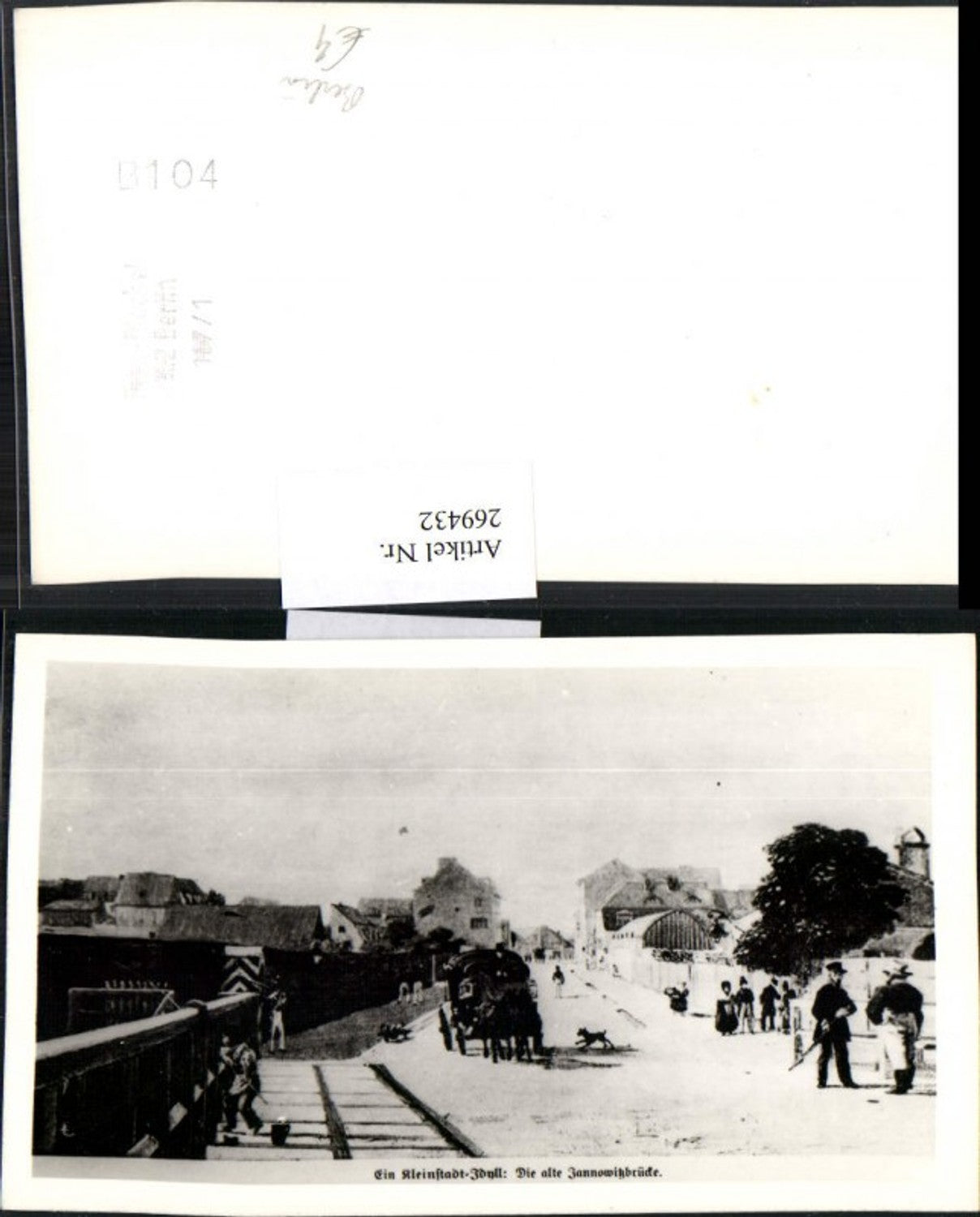 269432,Berlin Foto AK Jannowitzbrücke Pferdekutsche