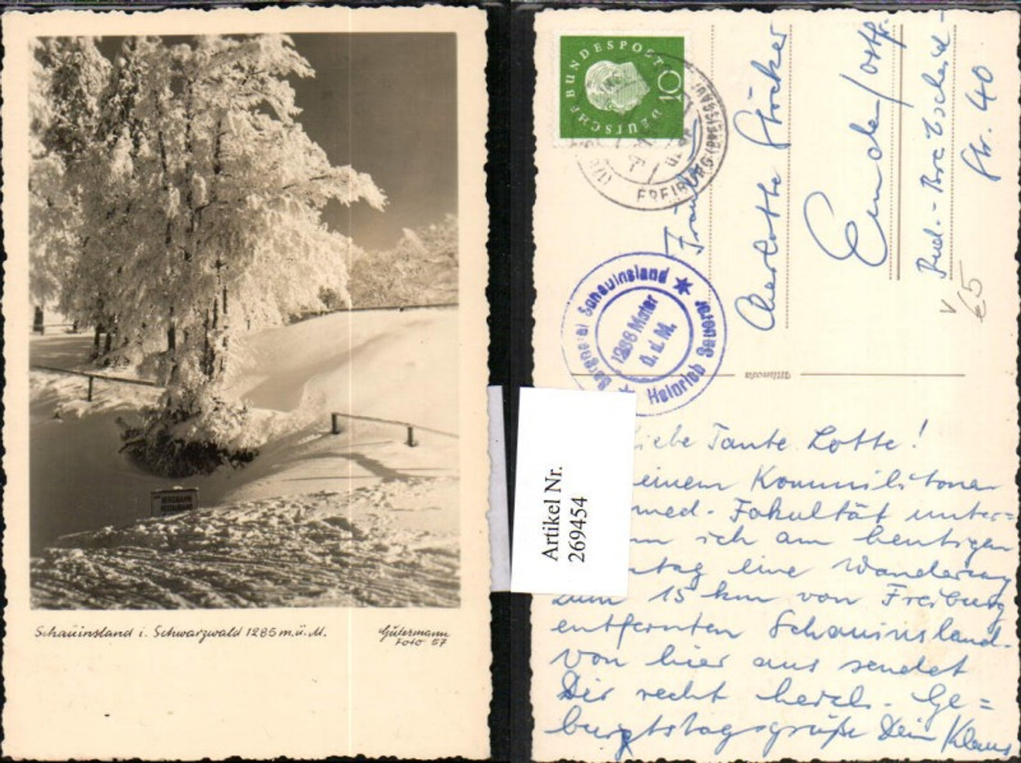 269454,Schauinsland Winterbild i. Schwarzwald pub Gütermann 57