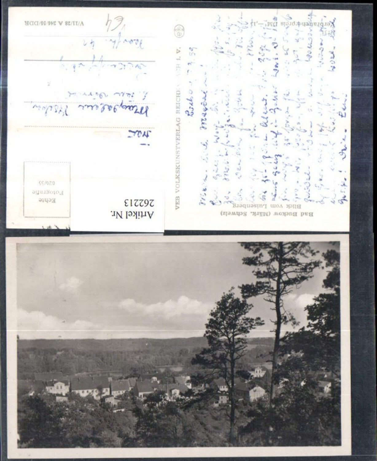 262213,Bad Buckow Märkische Schweiz Totale Blick v. Luisenberg pub VEB 5/134