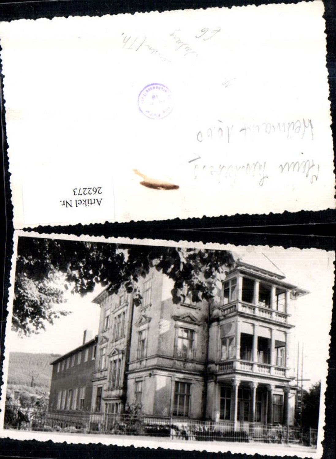 262273, Photo AK Waltershausen in Thuringia Home Klosterberg Building