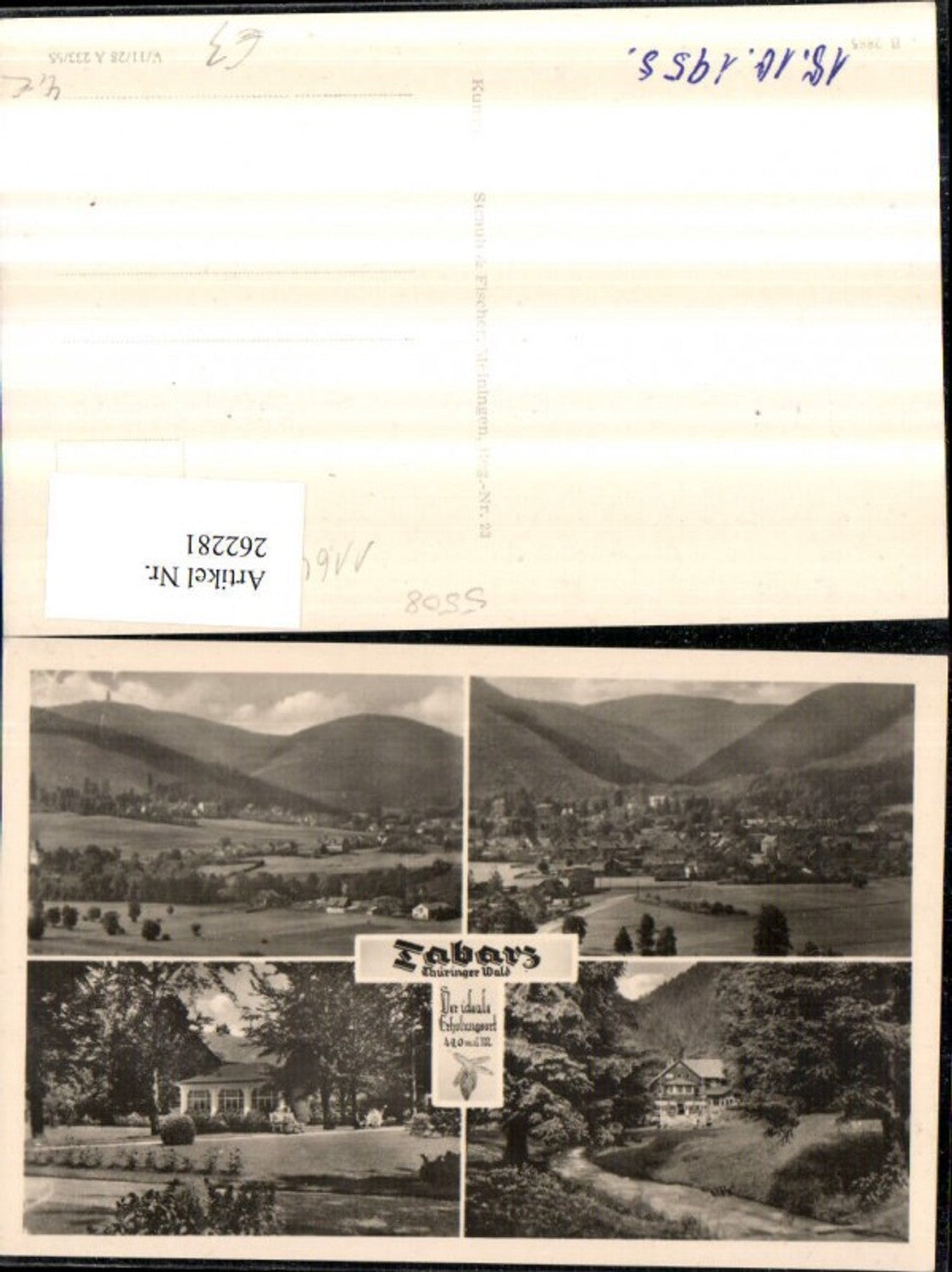 262281,Tabarz im Thüringer Wald Totale Mehrbildkarte