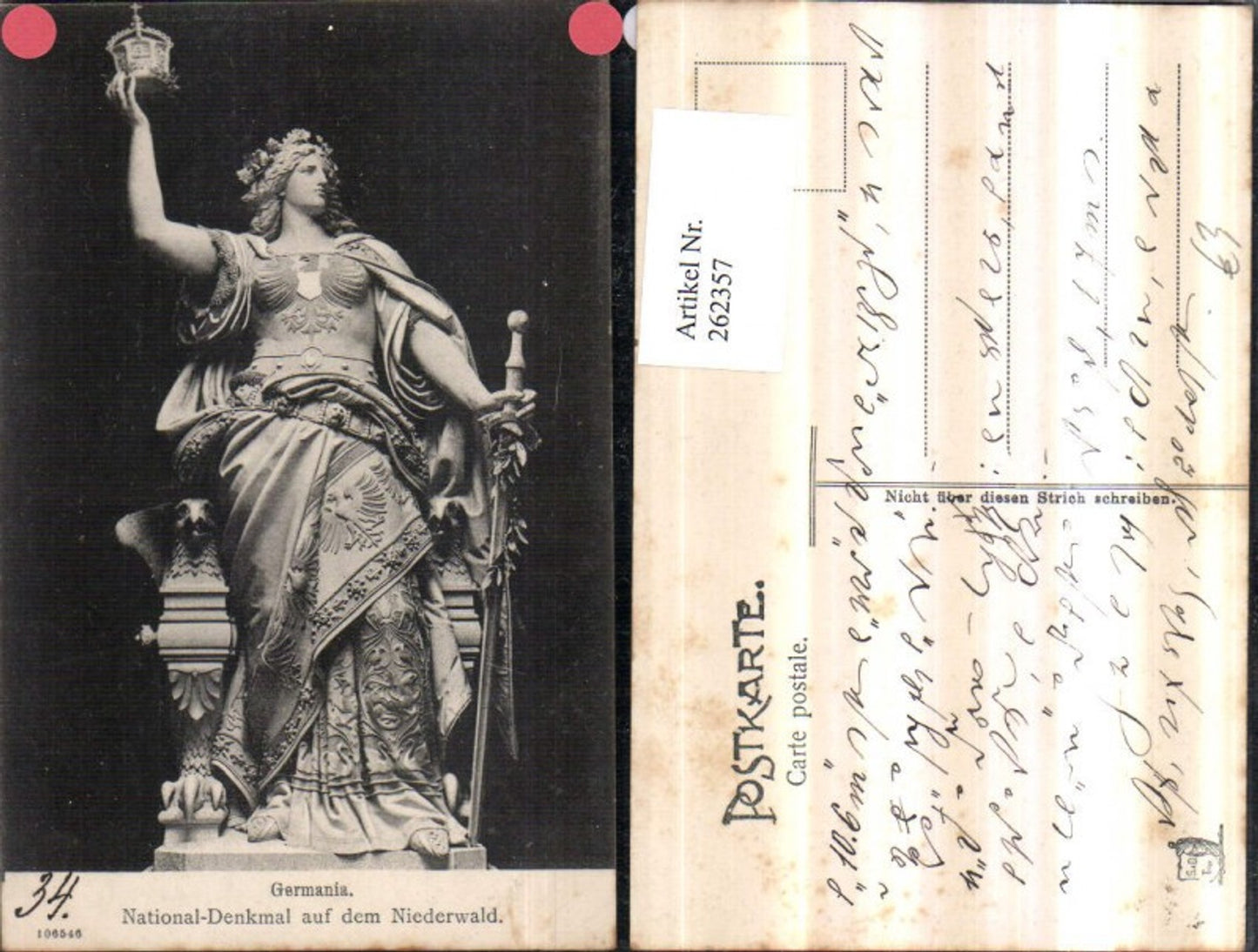 262357,National-Denkmal auf d. Niederwald b. Rüdesheim Germania