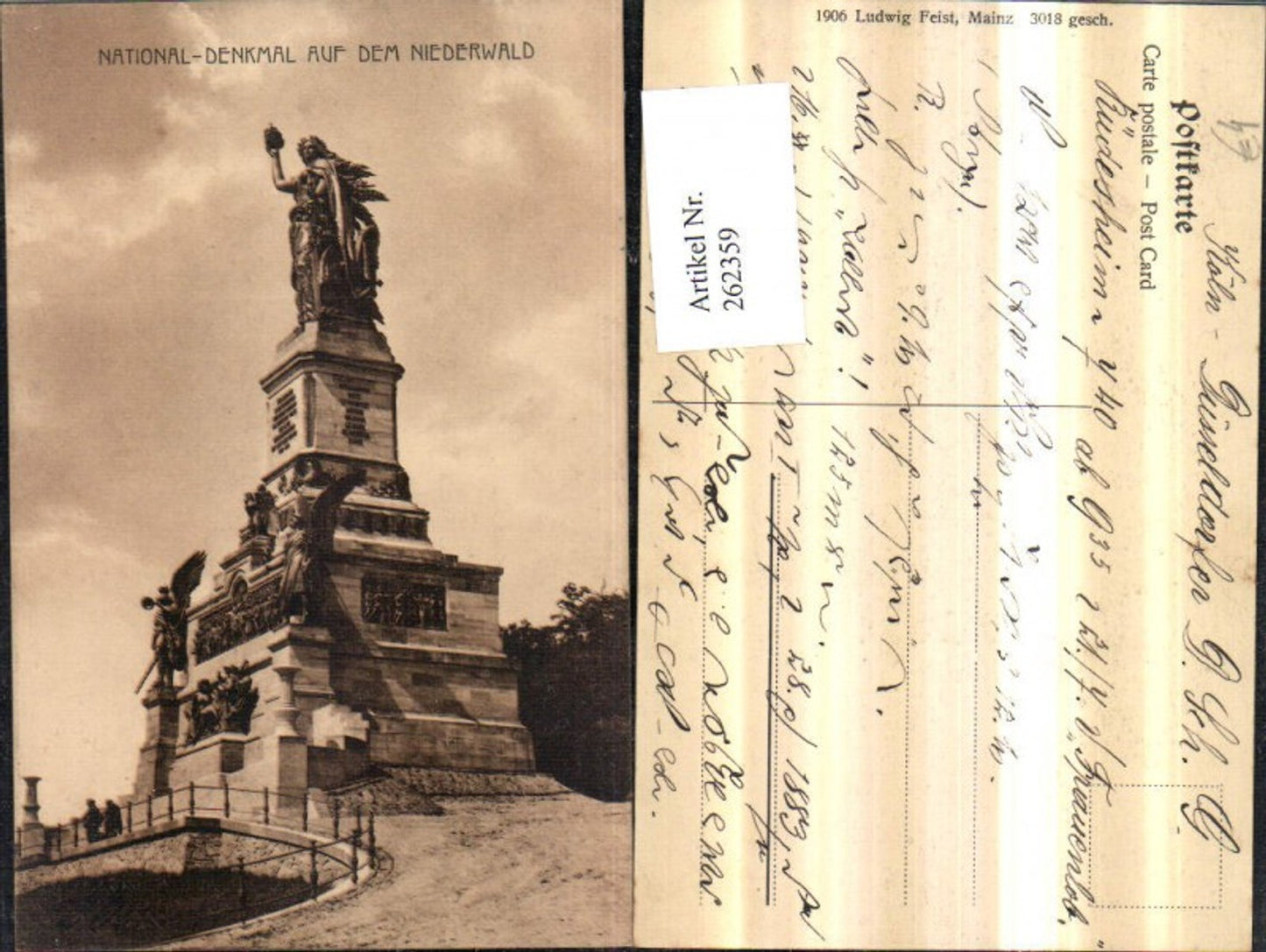 262359,National-Denkmal auf d. Niederwald b. Rüdesheim