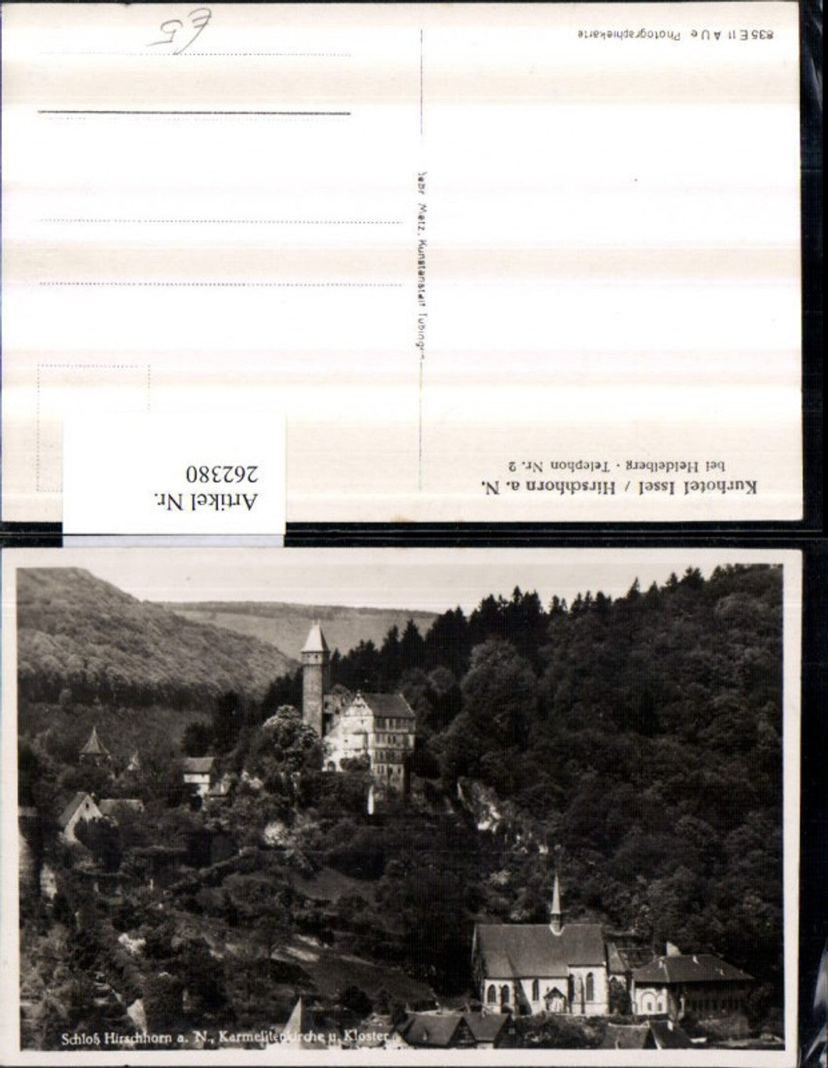 262380,Hirschhorn am Neckar b. Heidelberg Schloss u. Kirche m. Kloster