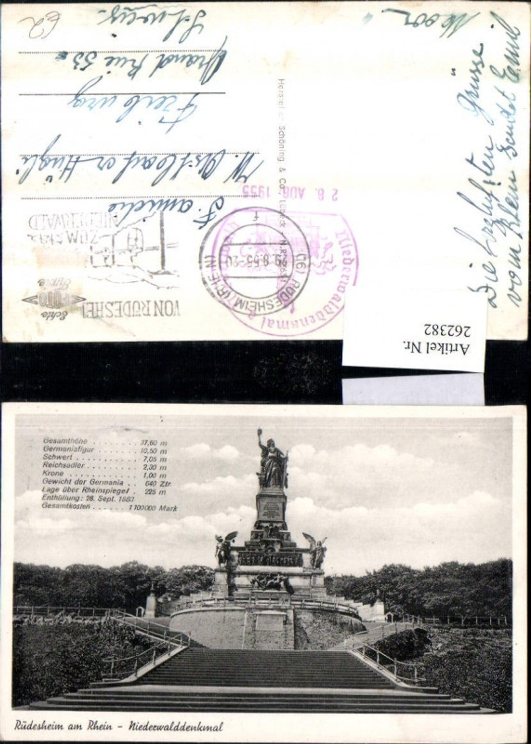 262382,Rüdesheim am Rhein Niederwalddenkmal