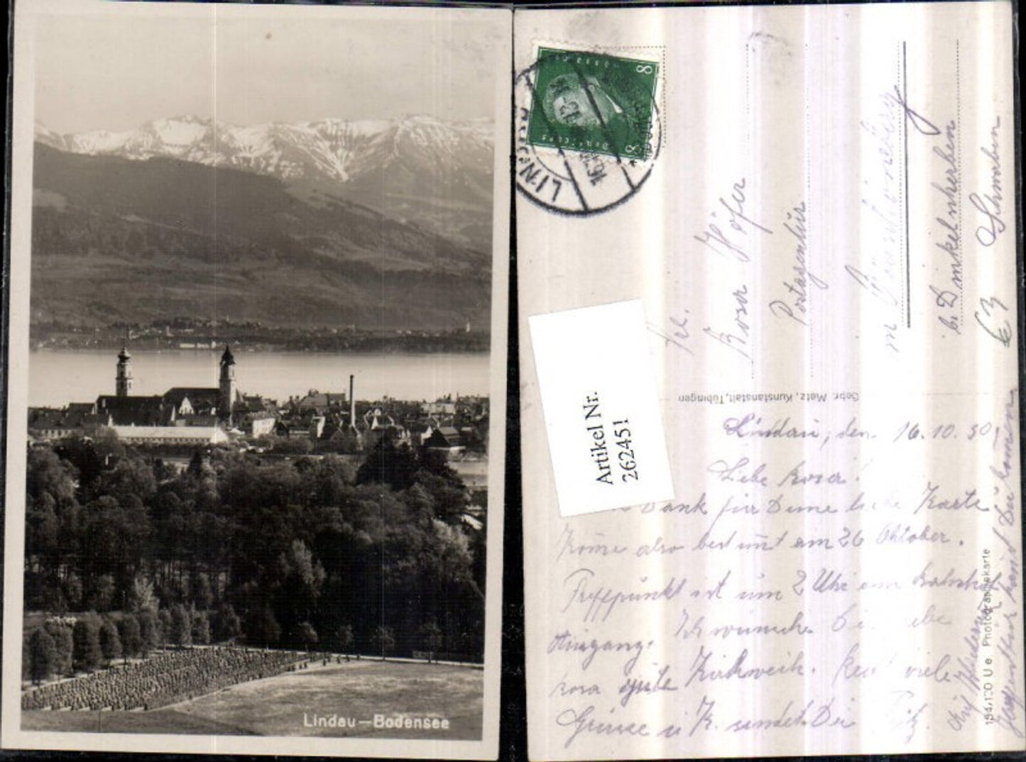 262451,Lindau am Bodensee Teilansicht Bergkulisse