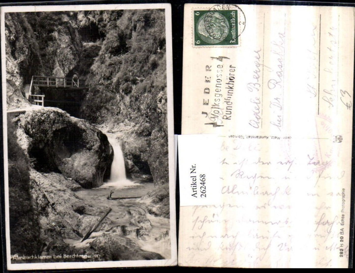 262468,Almbachklamm Klamm b. Berchtesgaden Wasserfall