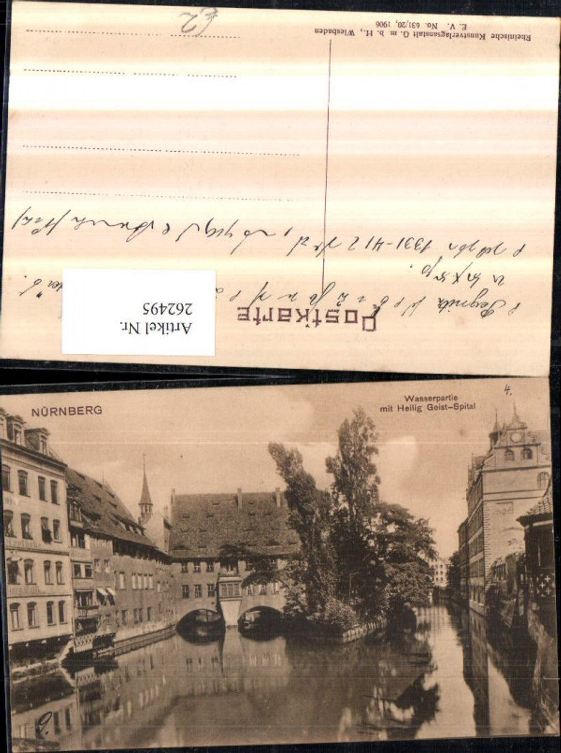 262495,Nürnberg Wasserpartie m. Heilig-Geist-Spital