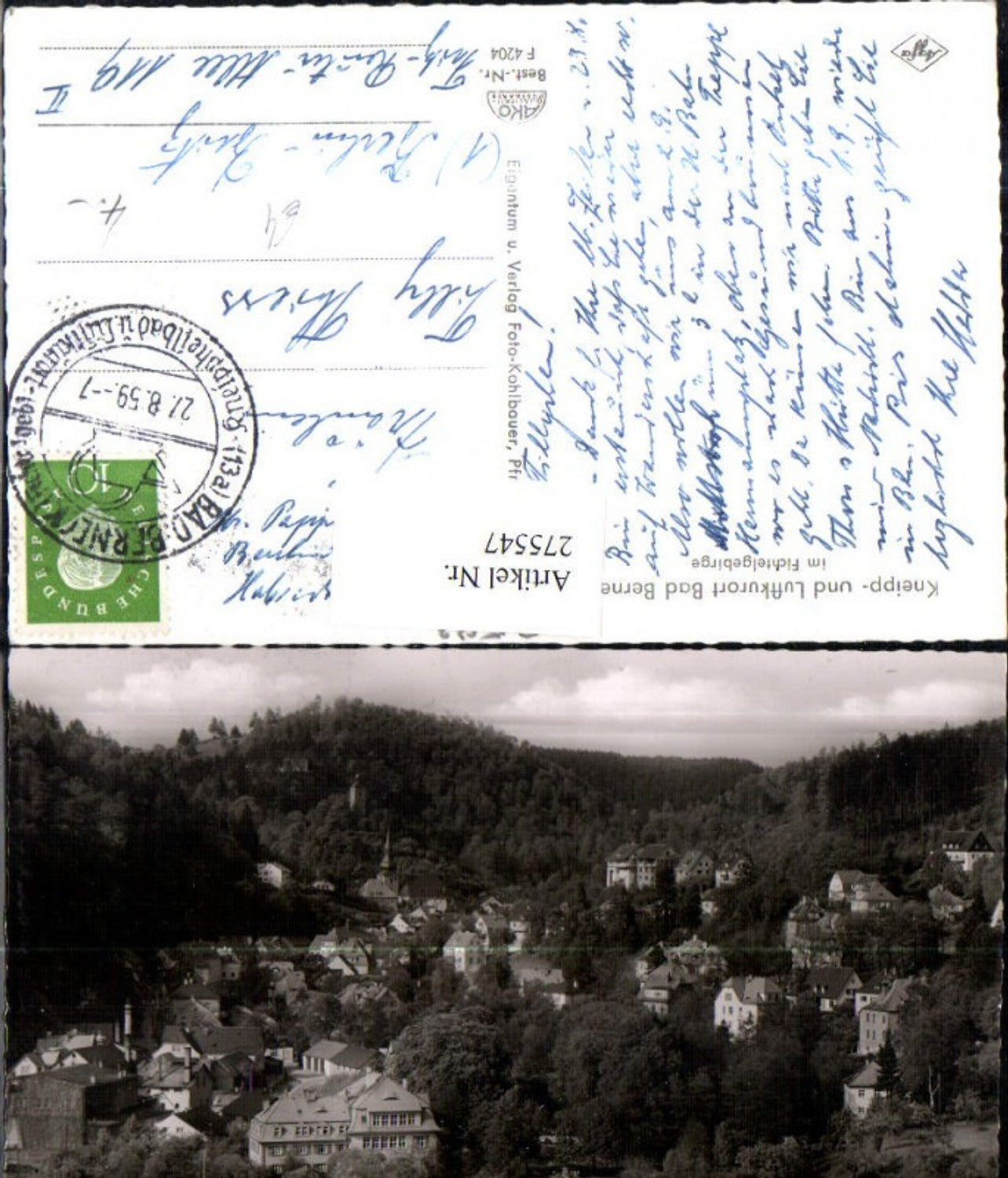 275547,Bad Berneck im Fichtelgebirge Totale