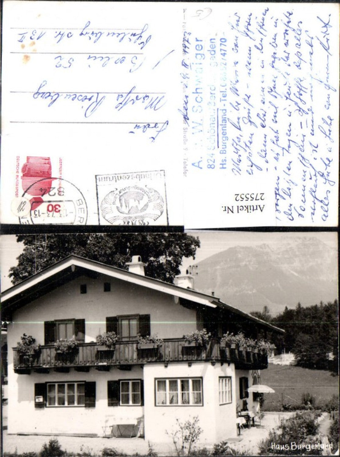275552,Haus Burgenland b. Schönau Berchtesgaden