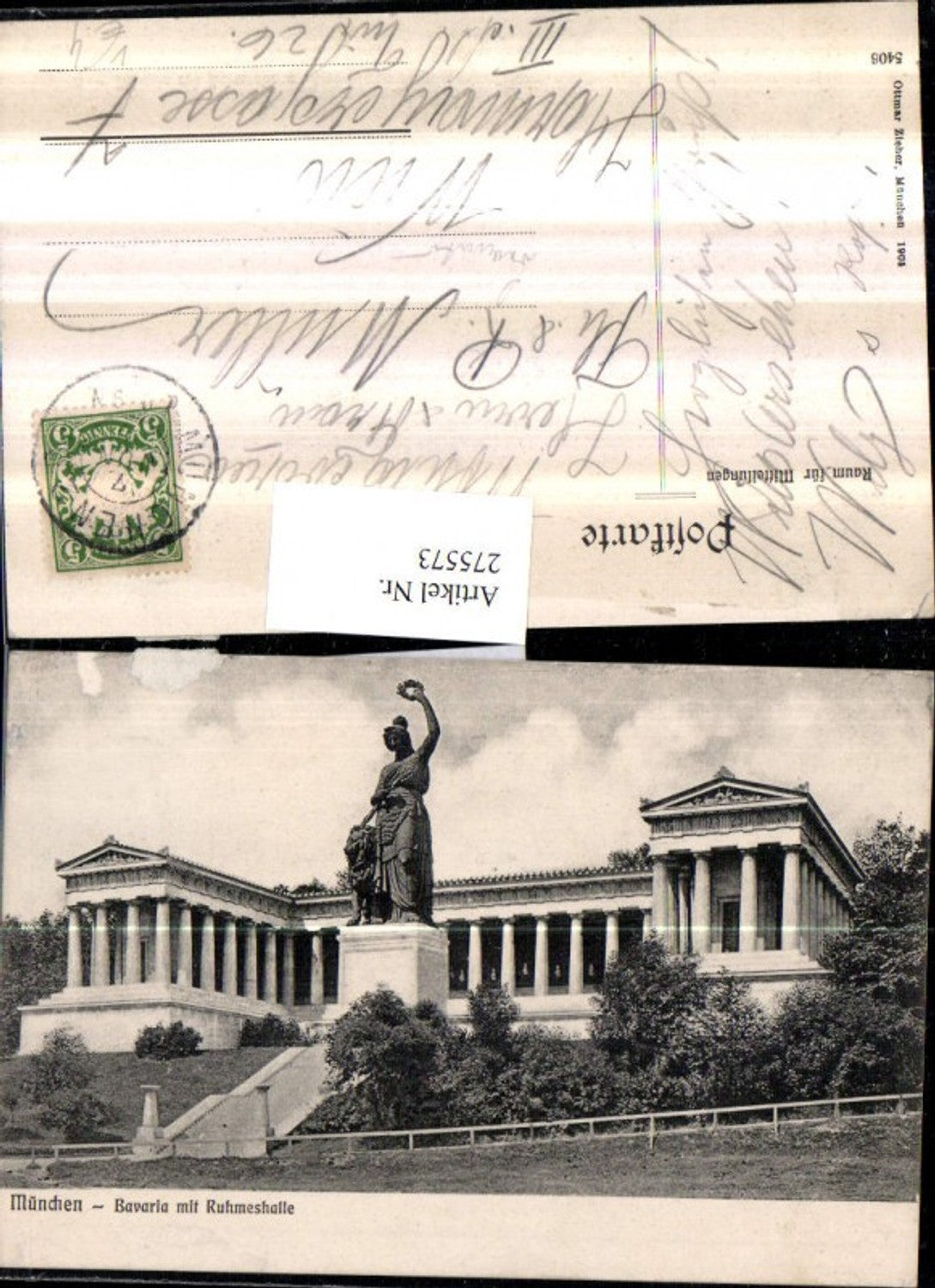 275573,München Bavaria m. Ruhmeshalle pub Ottmar Zieher 5406