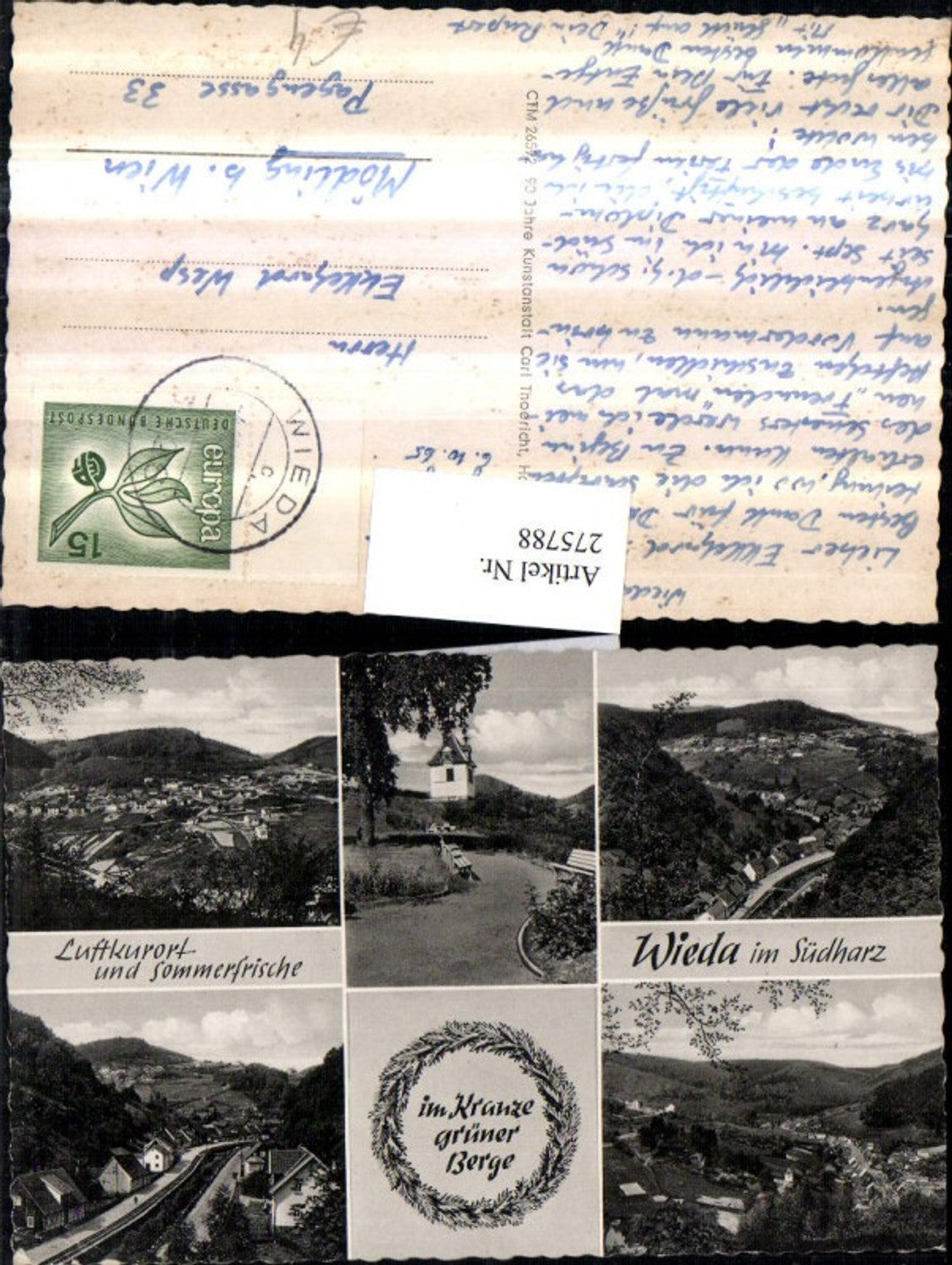 275788,Wieda im Südharz Totale Mehrbildkarte