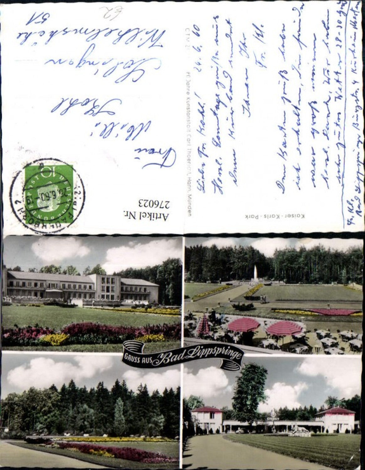 276023,Gruß aus Bad Lippspringe Kaiser-Karls-Park Mehrbildkarte