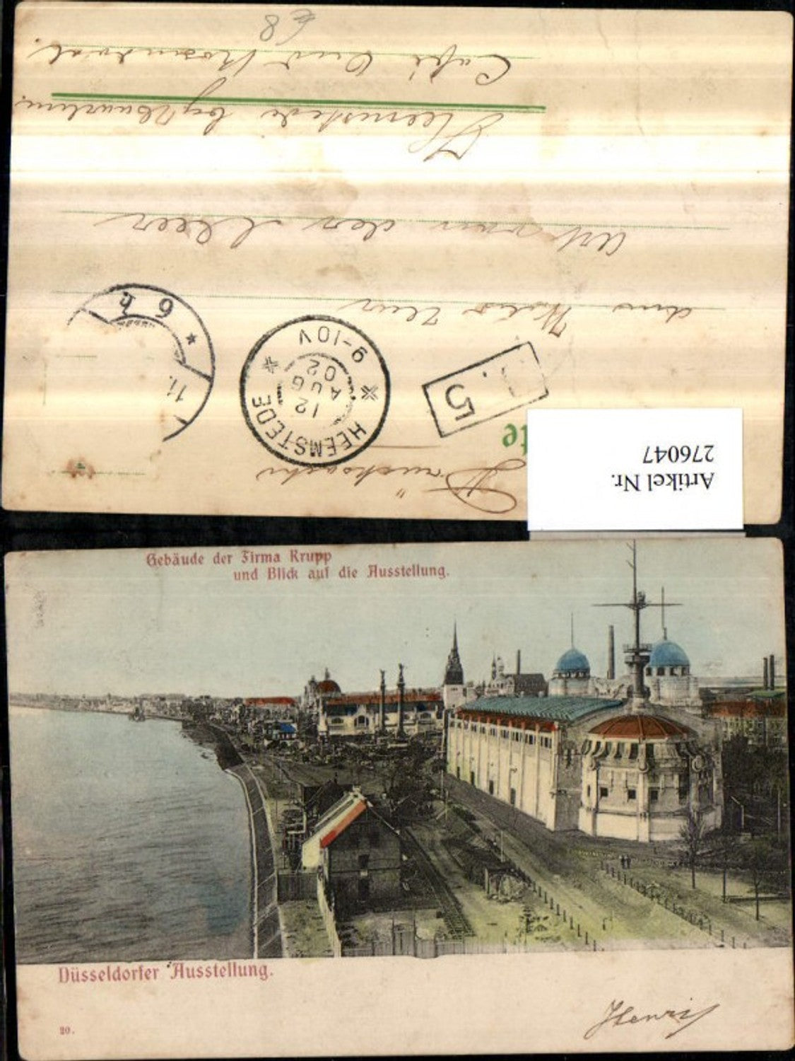 276047,Düsseldorf Düsseldorfer Ausstellung Gebäude der Firma Krupp