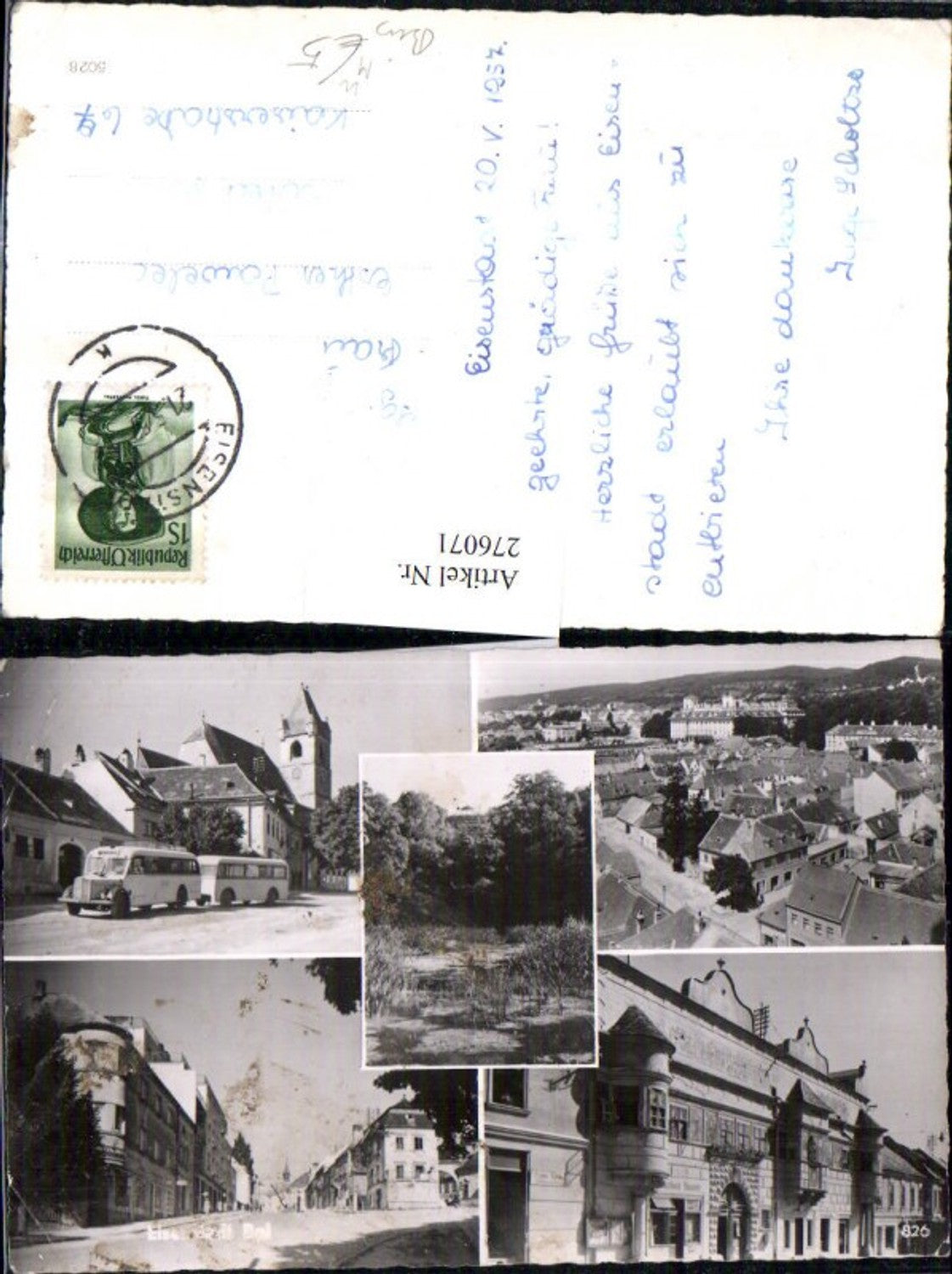 276071,Eisenstadt Totale Gasthaus Straßenansicht Bus Mehrbildkarte