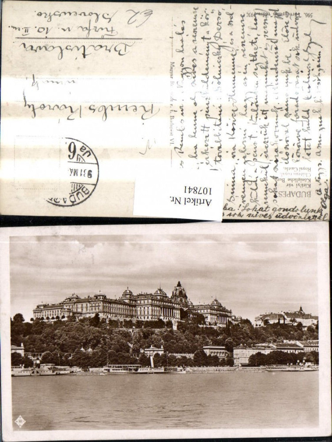 107841,Budapest Königliche Burg Schiff Dampfer Kiralyi var