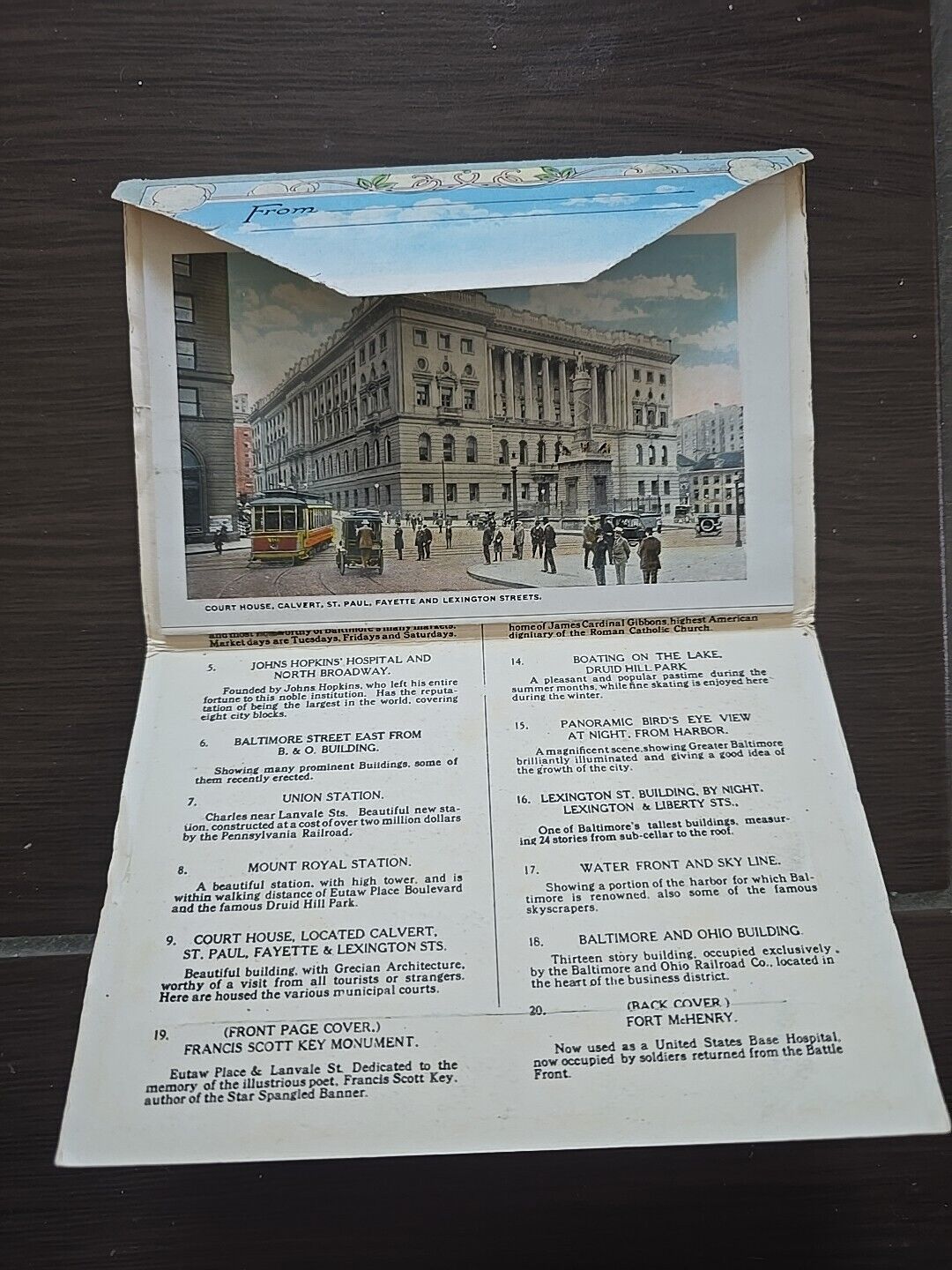Leporello Selected Views Baltimore Maryland USA I & M. Baltimore