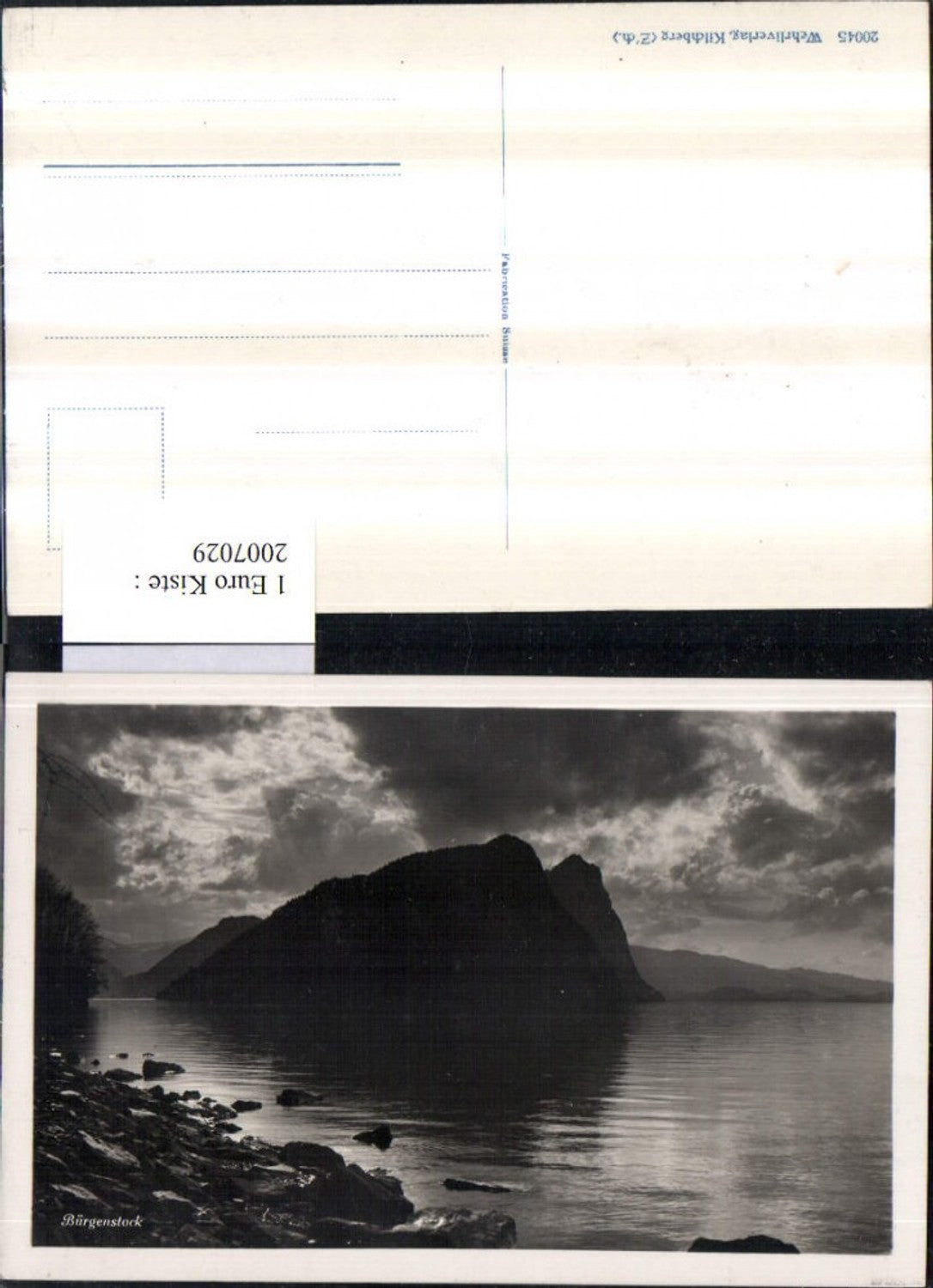 2007029,Bürgenstock Ufer Partie Bergkulisse b. Weggis Kt Luzern