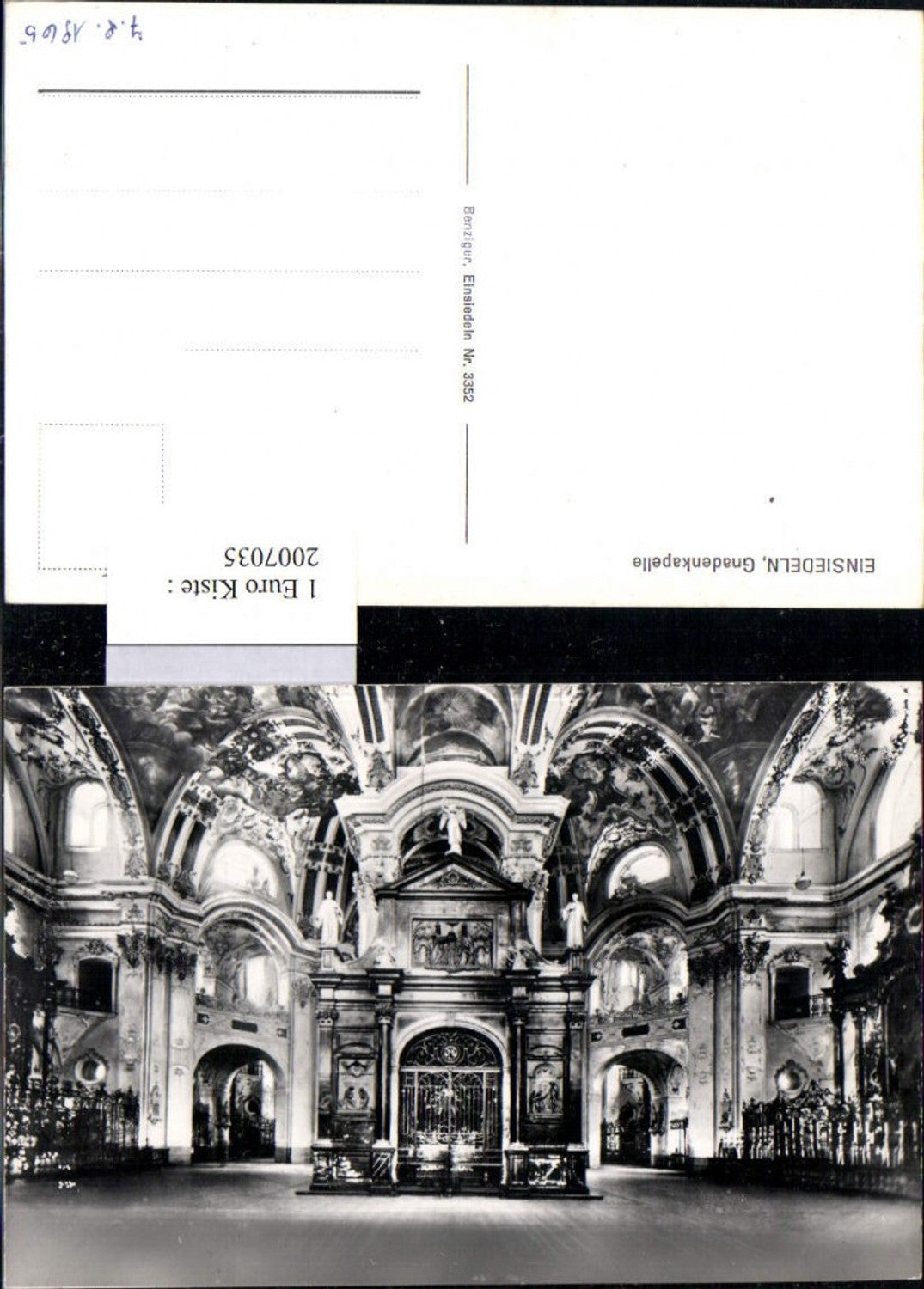 2007035,Einsiedeln Gnadenkapelle Innenansicht