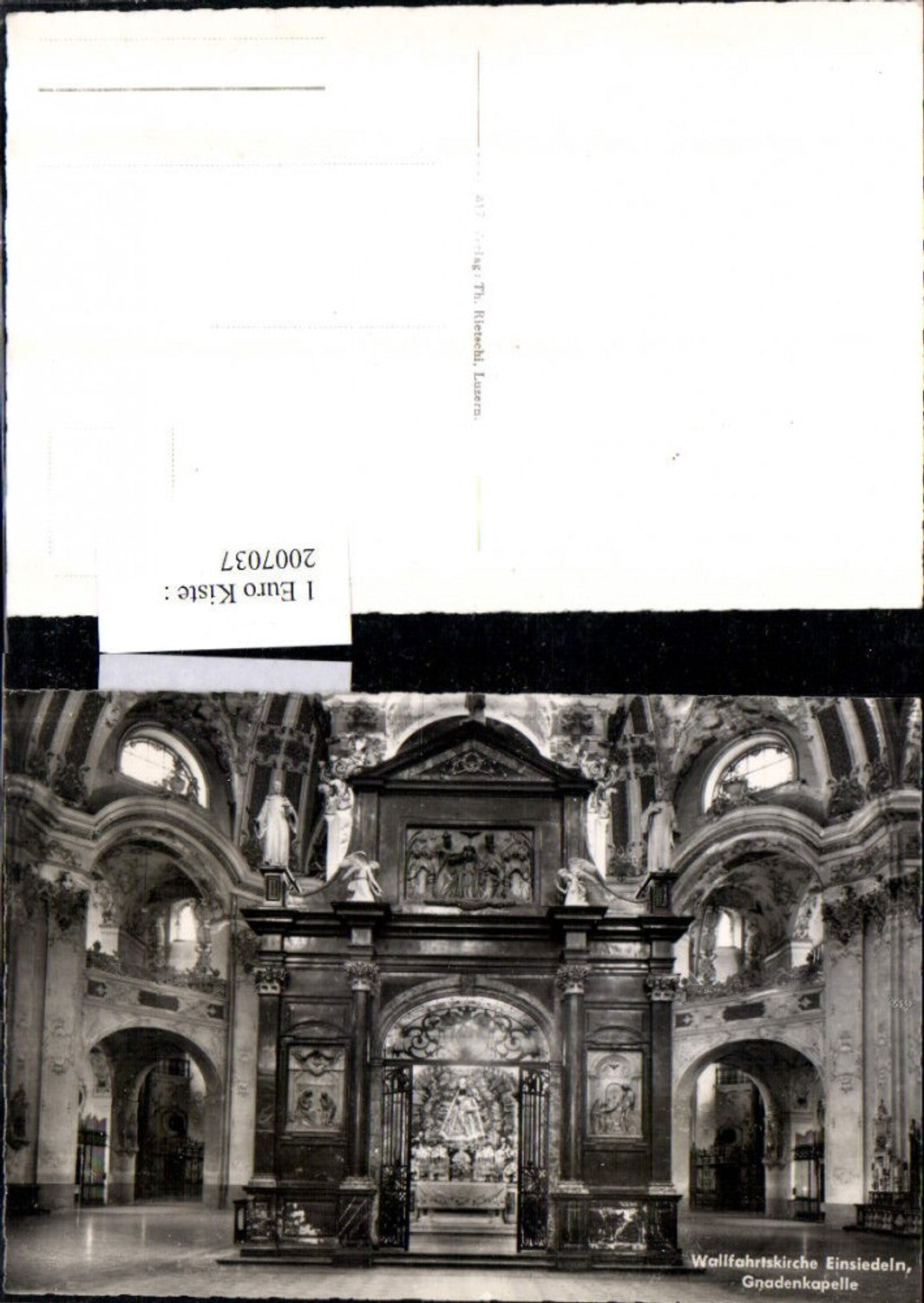 2007037,Wallfahrtskirche Kirche Einsiedeln Innenansicht Gnadenkapelle