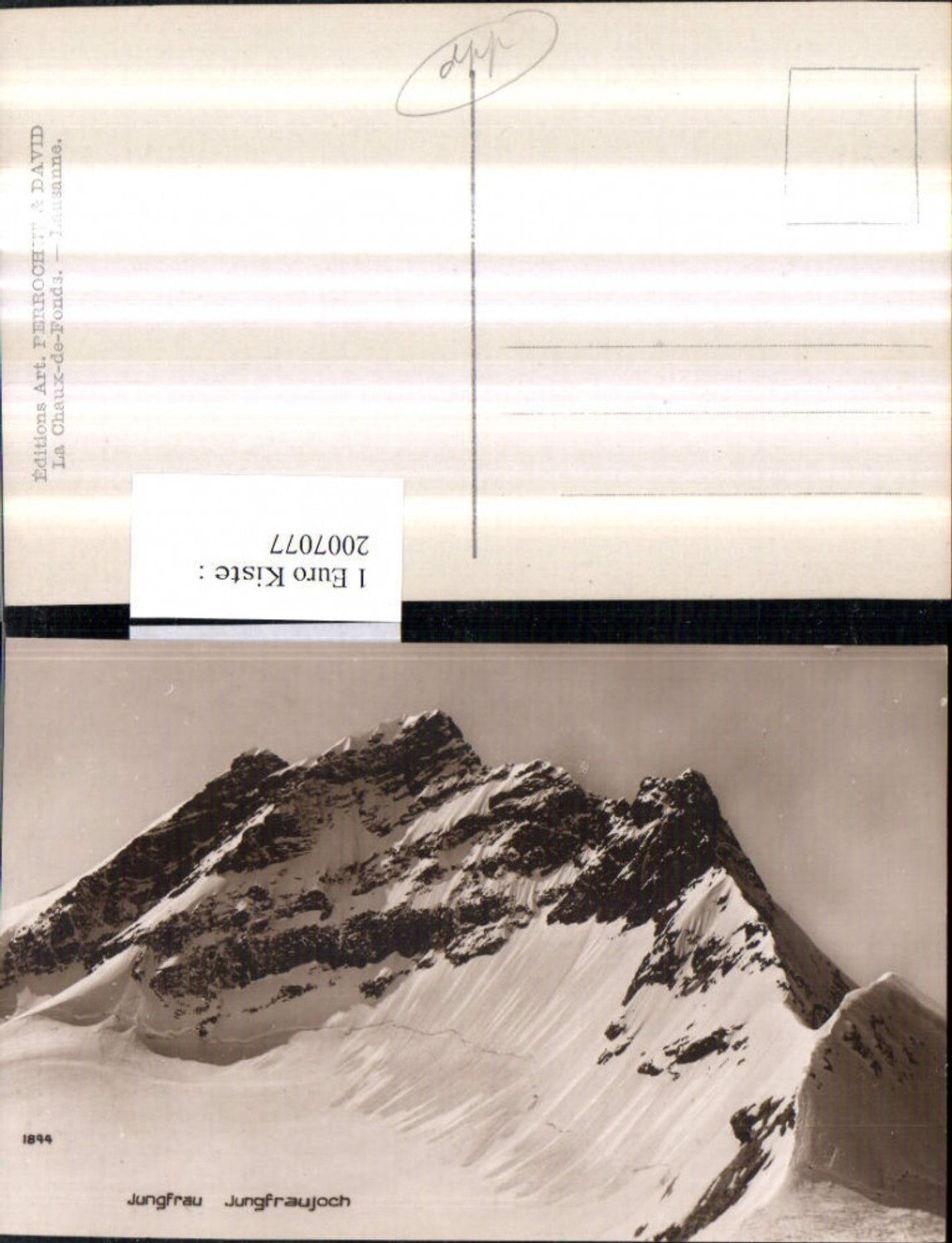 2007077,Jungfrau Jungfraujoch Bergkulisse b. Grindelwald Kt Bern