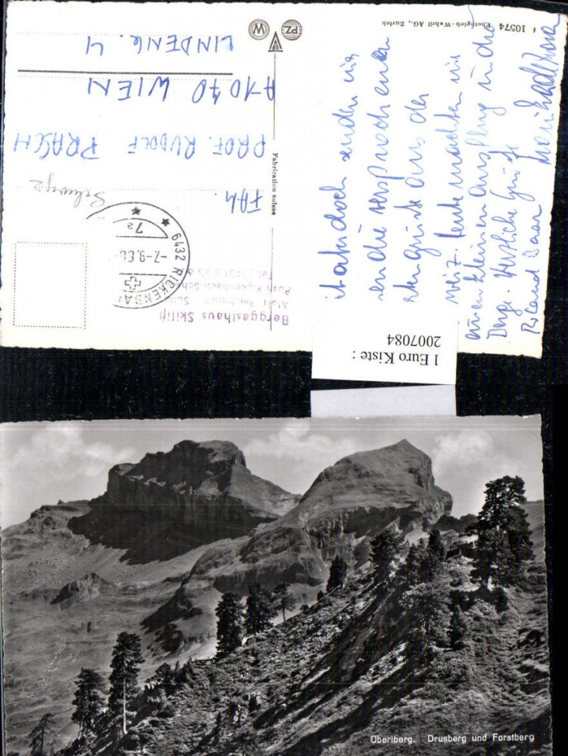 2007084,Oberiberg Drusberg u. Forstberg Bergkulisse Kt Schwyz