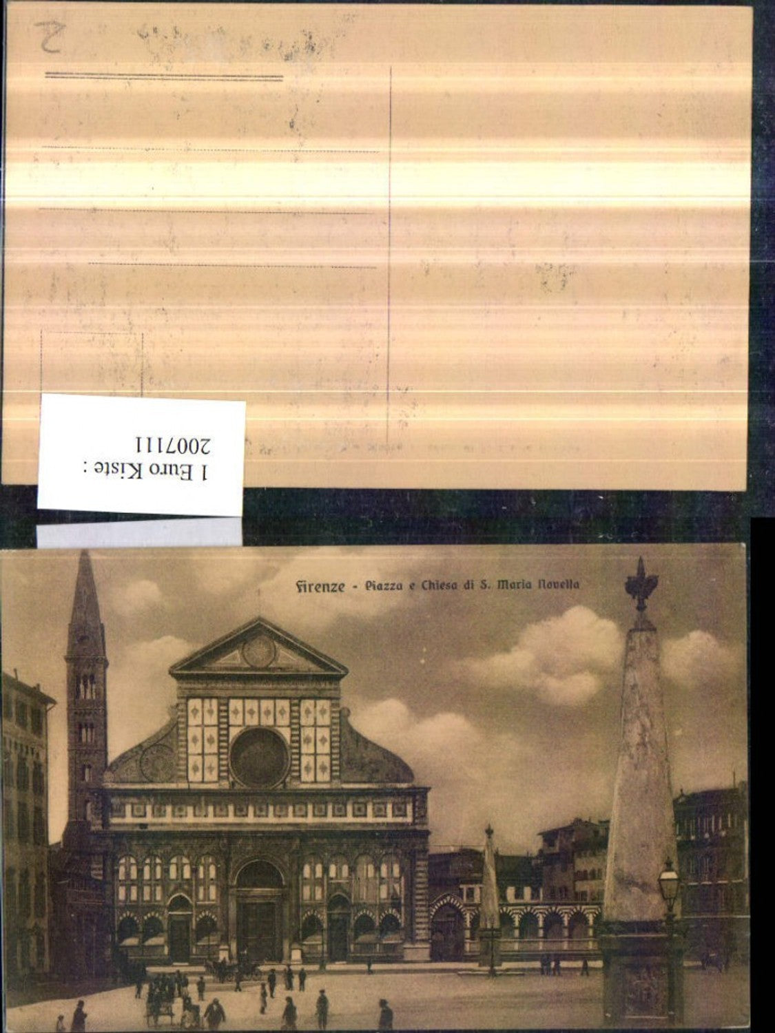 2007111,Firenze Florenz Piazza e Chiesa di S. Maria Novela Kirche