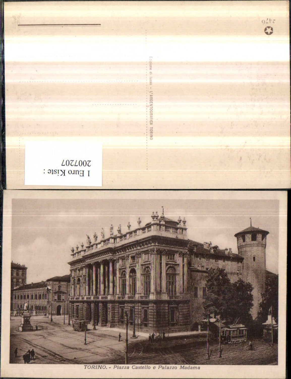 2007207,Torino Turin Piazza Castello e Palazzo Madama Gebäude