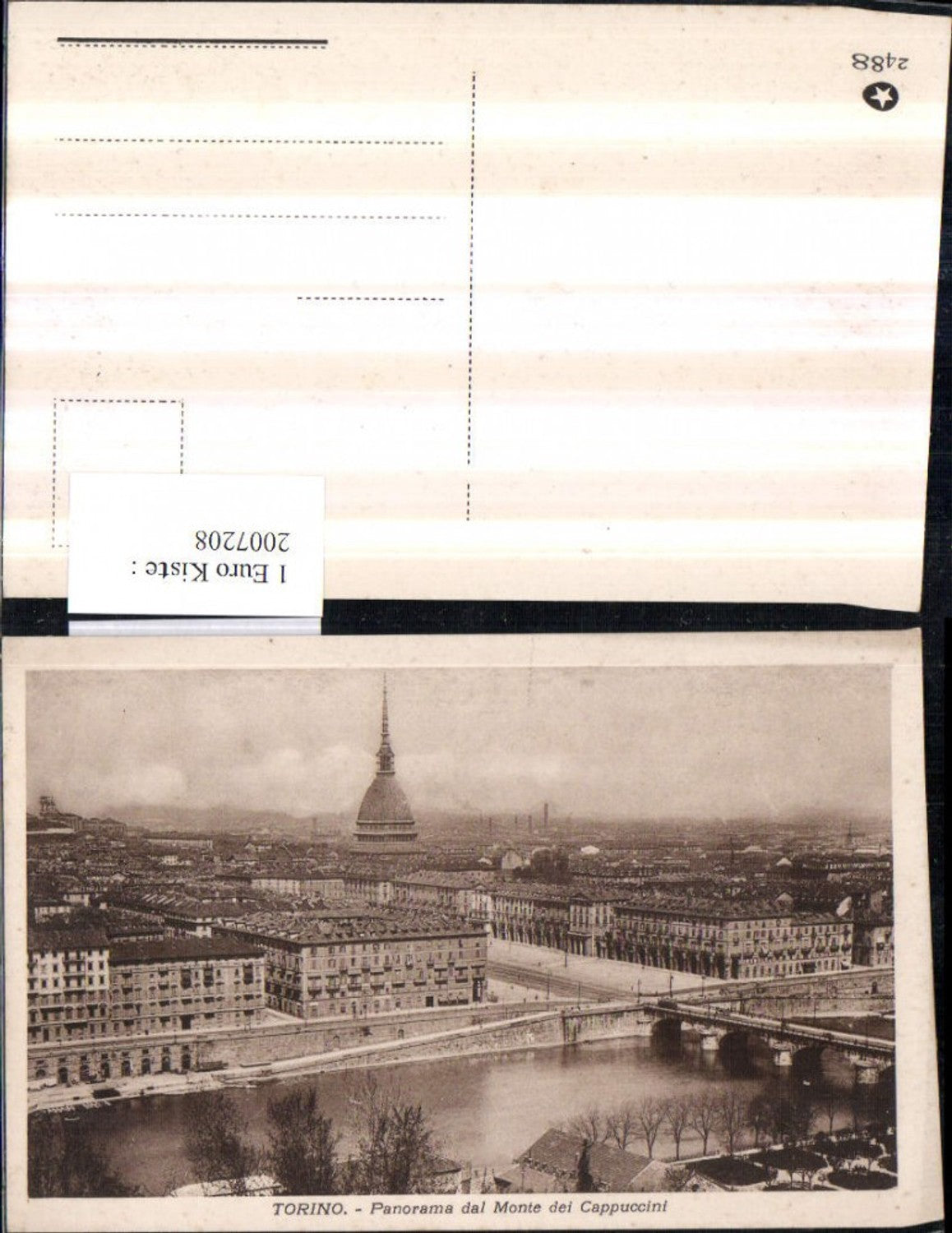 2007208,Torino Turin Totale Panorama dal Mnte die Cappucini Kuppel Brücke