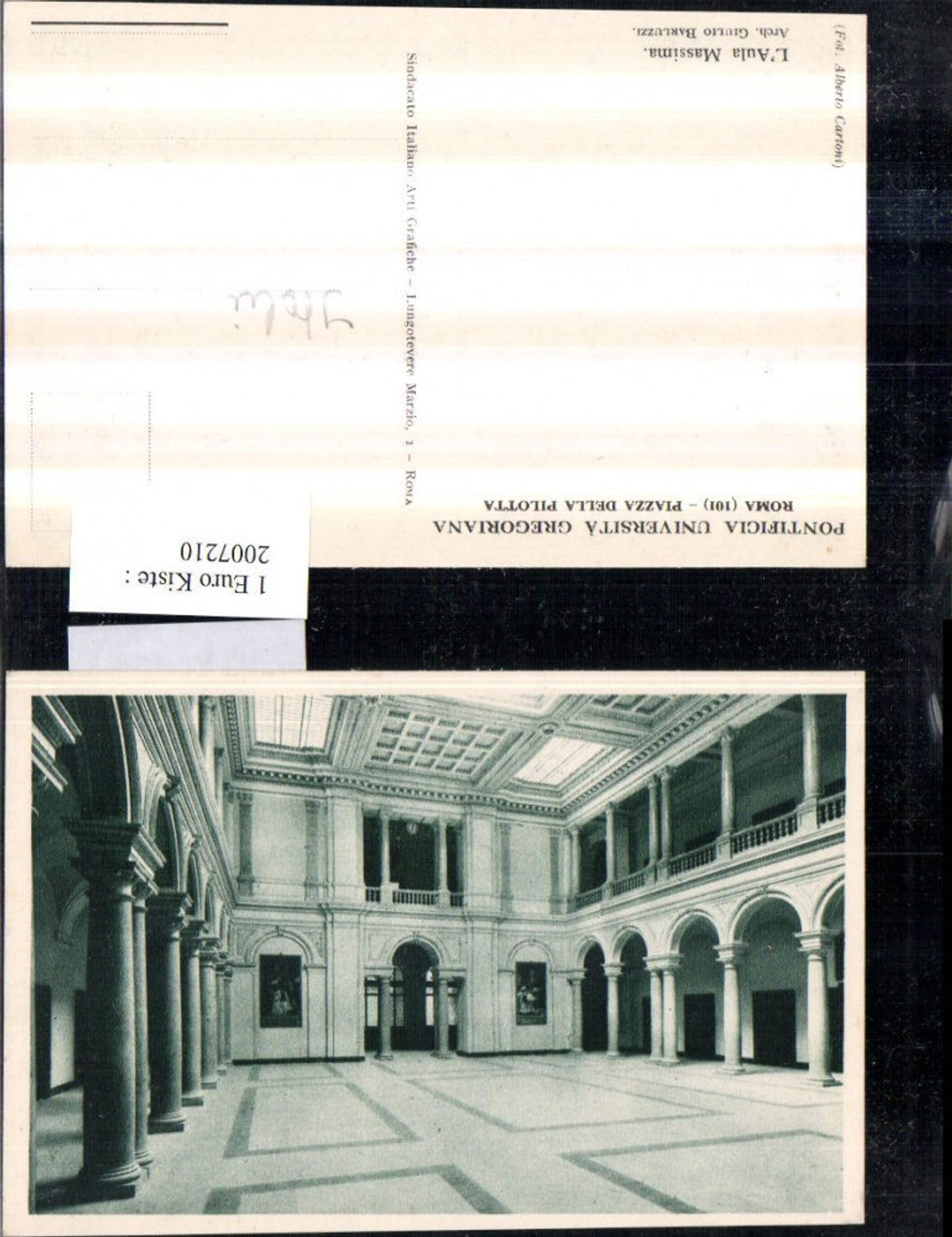 2007210,Roma Rom Pontificia Universita Gregoriana L'Aula Massima Aula Innenansicht