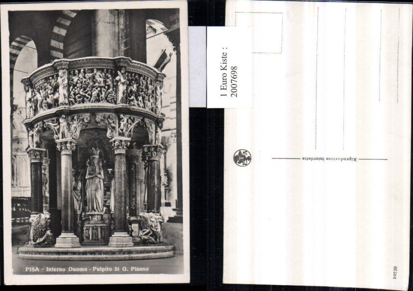 2007698,Pisa Interno Duomo Pulpito di G. Pisano Innenansicht Dom