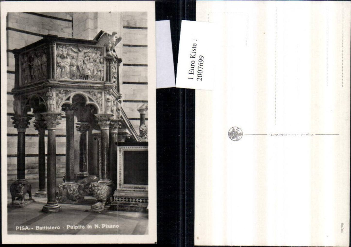 2007699,Pisa Battistero Pulpito di N. Pisano Motiv