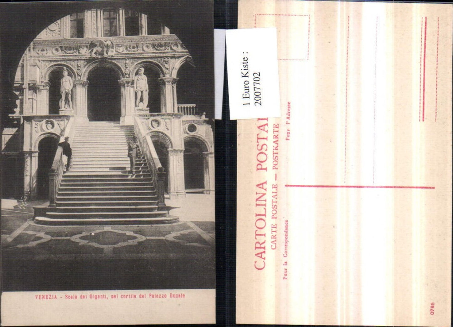 2007702,Venezia Venedig Scala di Giganti nel cortile del Palazzo Ducale Stiegen