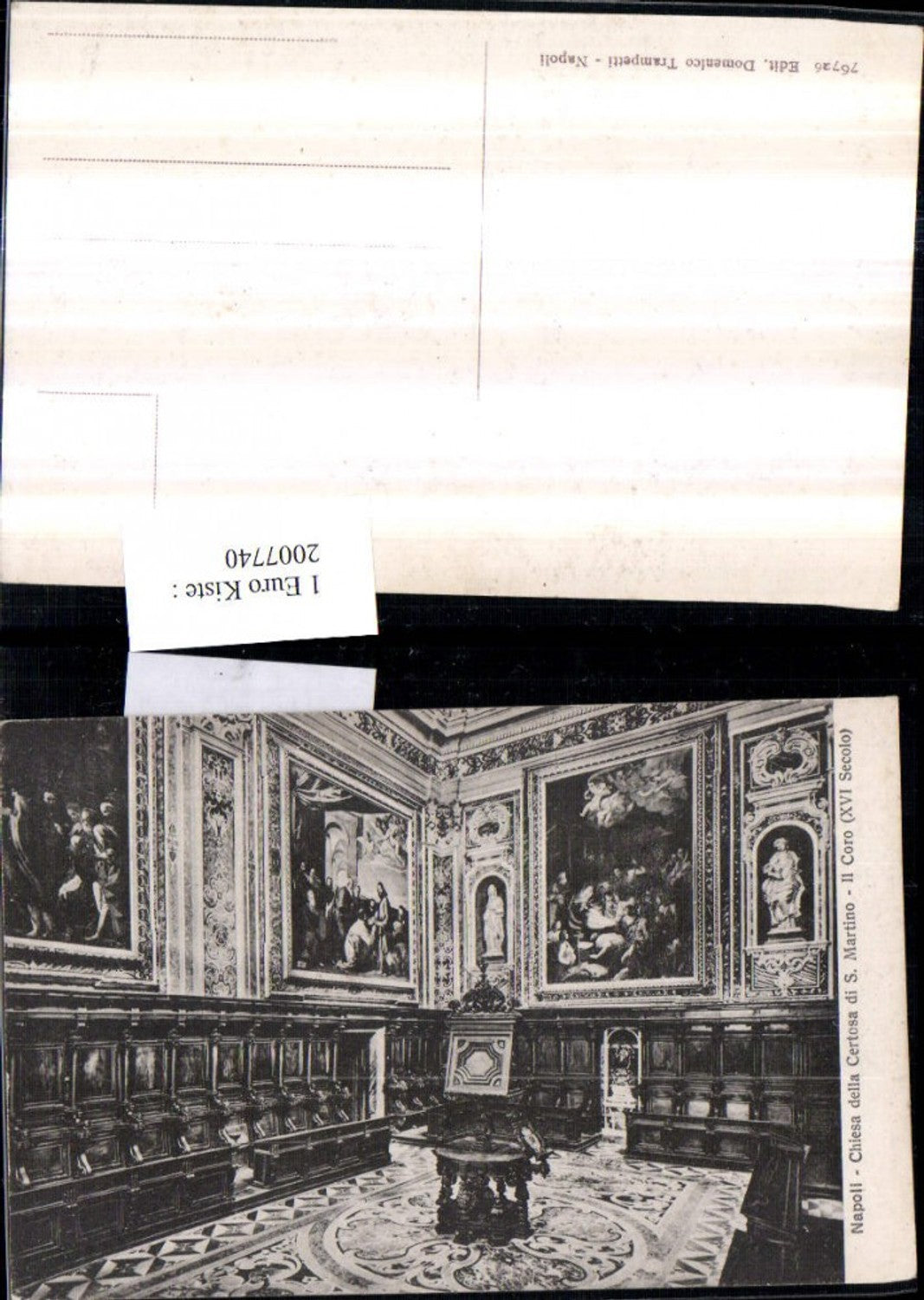 2007740,Napoli Neapel Chiesa della Certosa di S. Martino Il Coro Chor