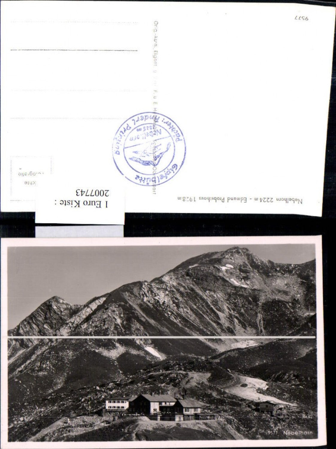 2007743,Nebelhorn Edmund Probsthaus Berghütte Bergkulisse