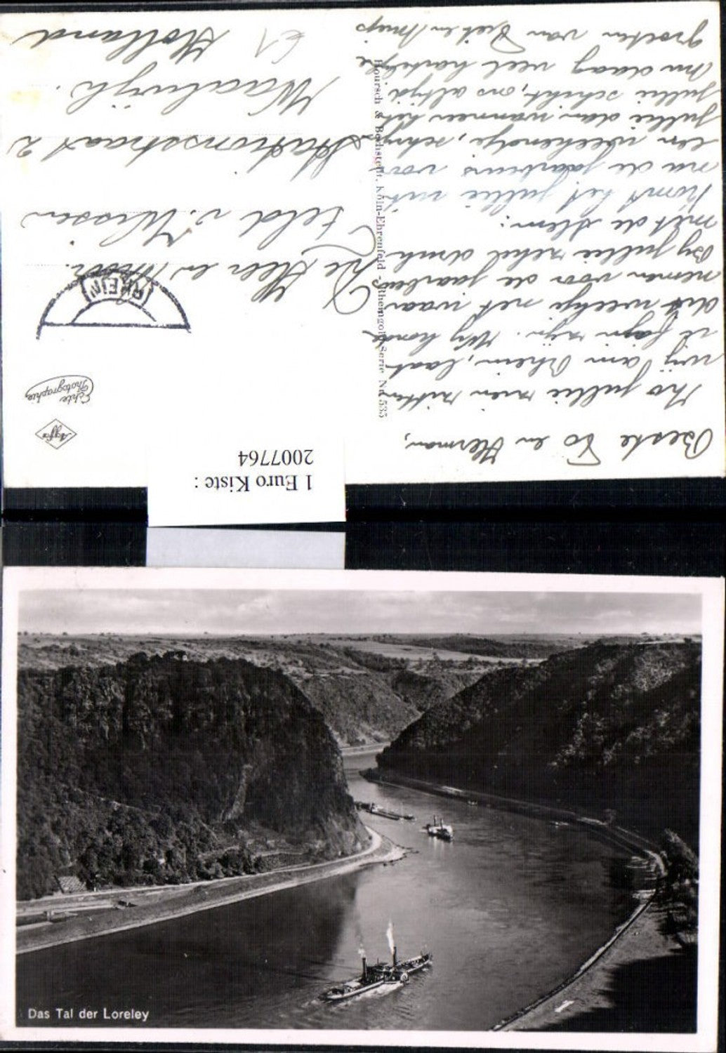 2007764,Das Tal der Loreley b. St. Goarshausen Dampfer