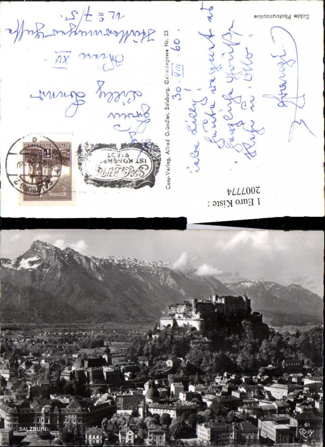 2007774,Salzburg Totale m. Festung Bergkulisse pub Cosy 61